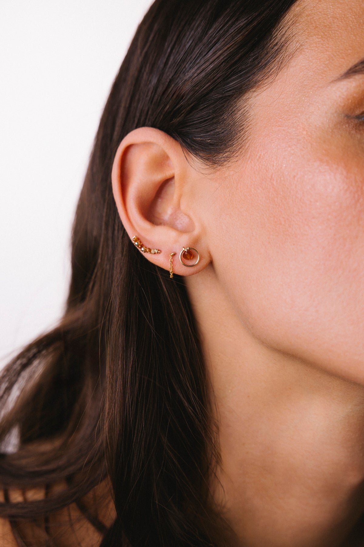 Chain earrings Golden