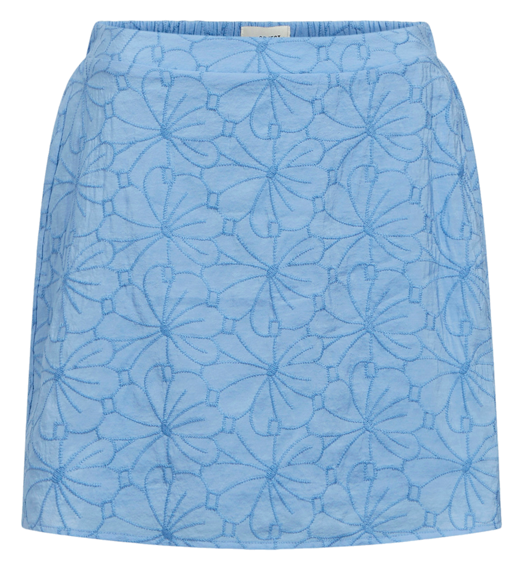 Embroidered short skirt OBJECT Blue