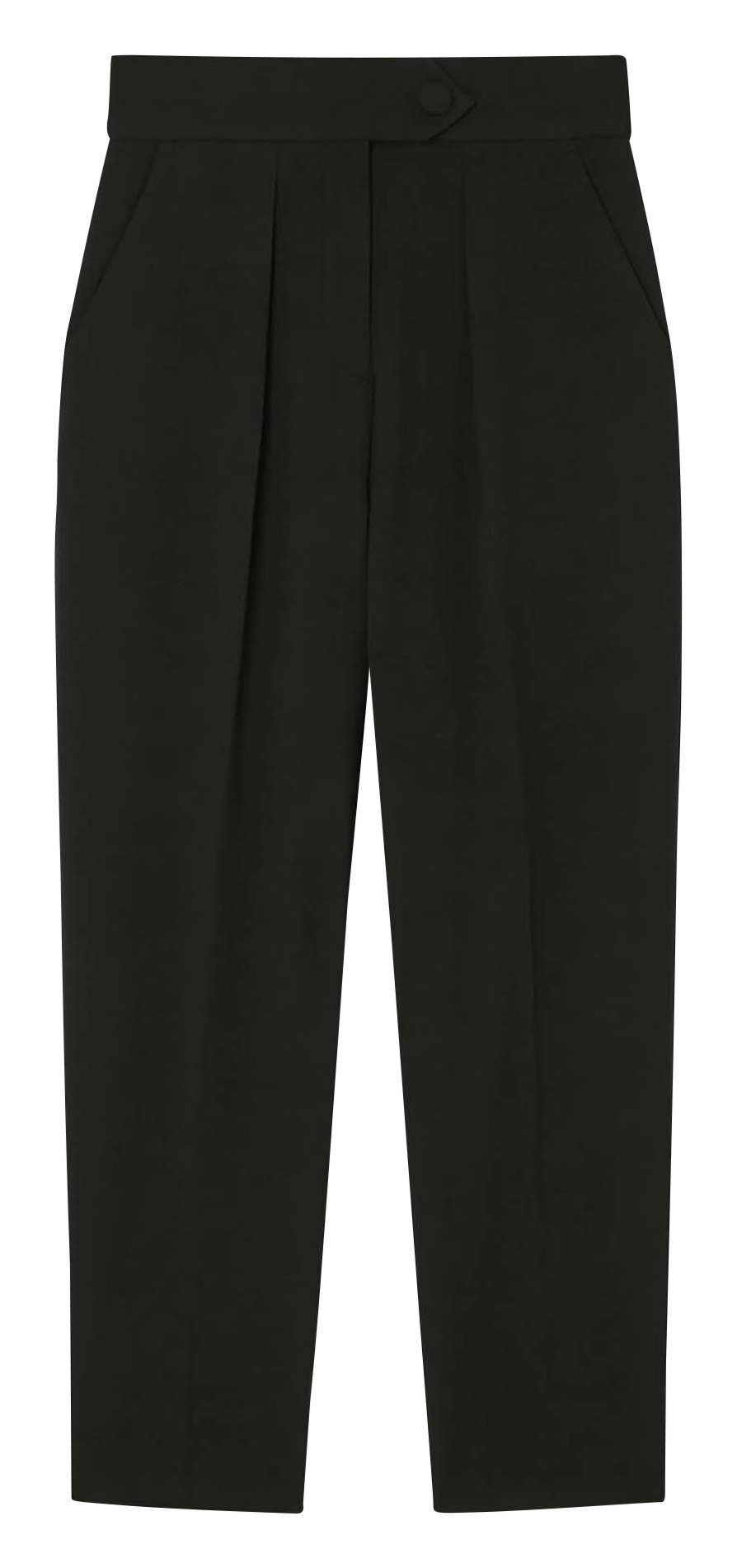 Pantaloni a carota a vita alta uniti TARA JARMON Nero