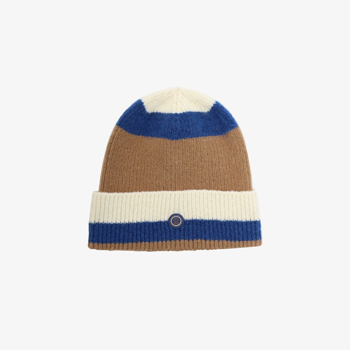 Striped reversible beanie SERGE BLANCO Brown