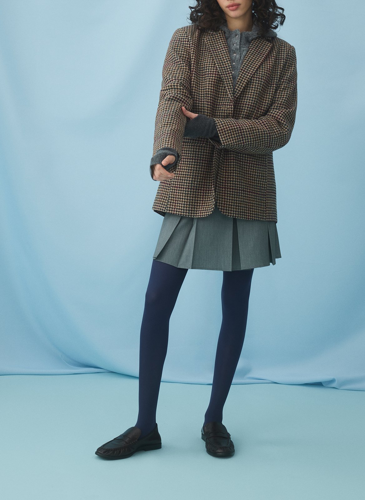 Veste de tailleur à carreaux VILA Beige