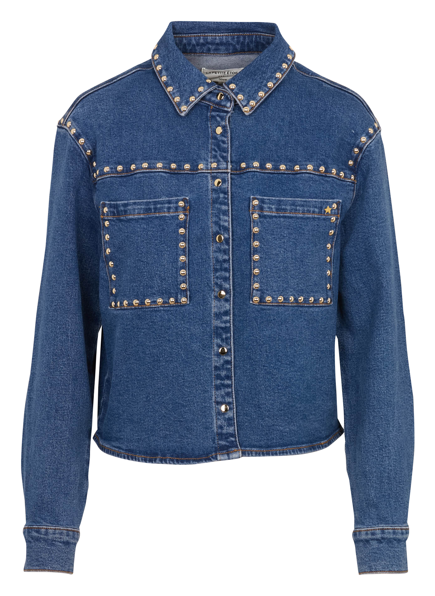 Surchemise droite col classique en coton LA PETITE ETOILE Jean brut