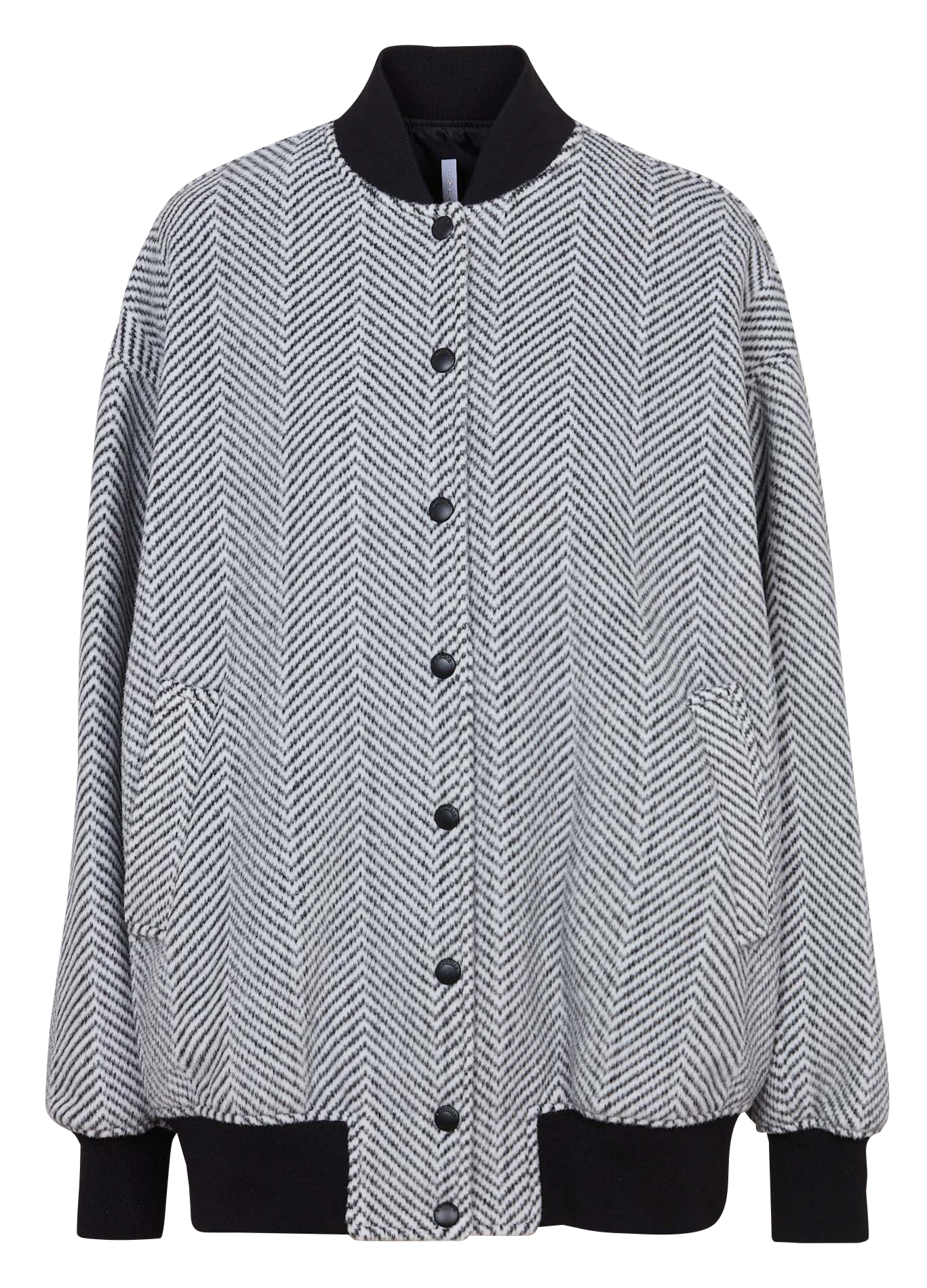 Blouson ample col teddy à motif chevrons IMPERIAL Multicolore