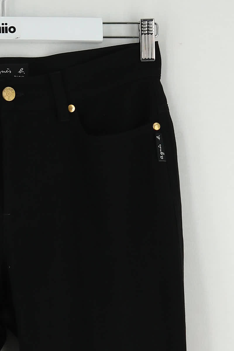 Carrot trousers AGNES B. - Seconde Main Black