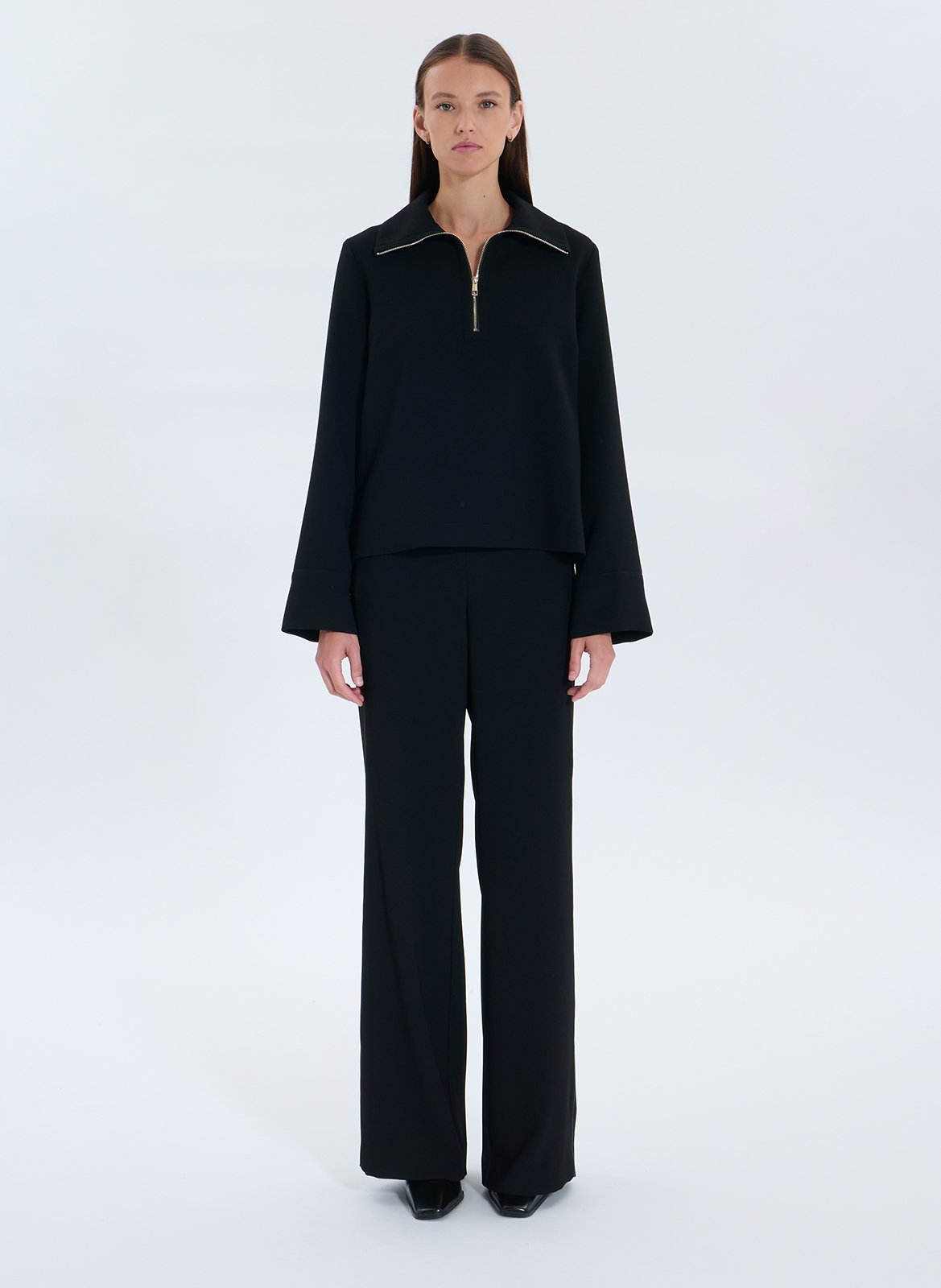 Top mit Stehkragen ZAPA Schwarz