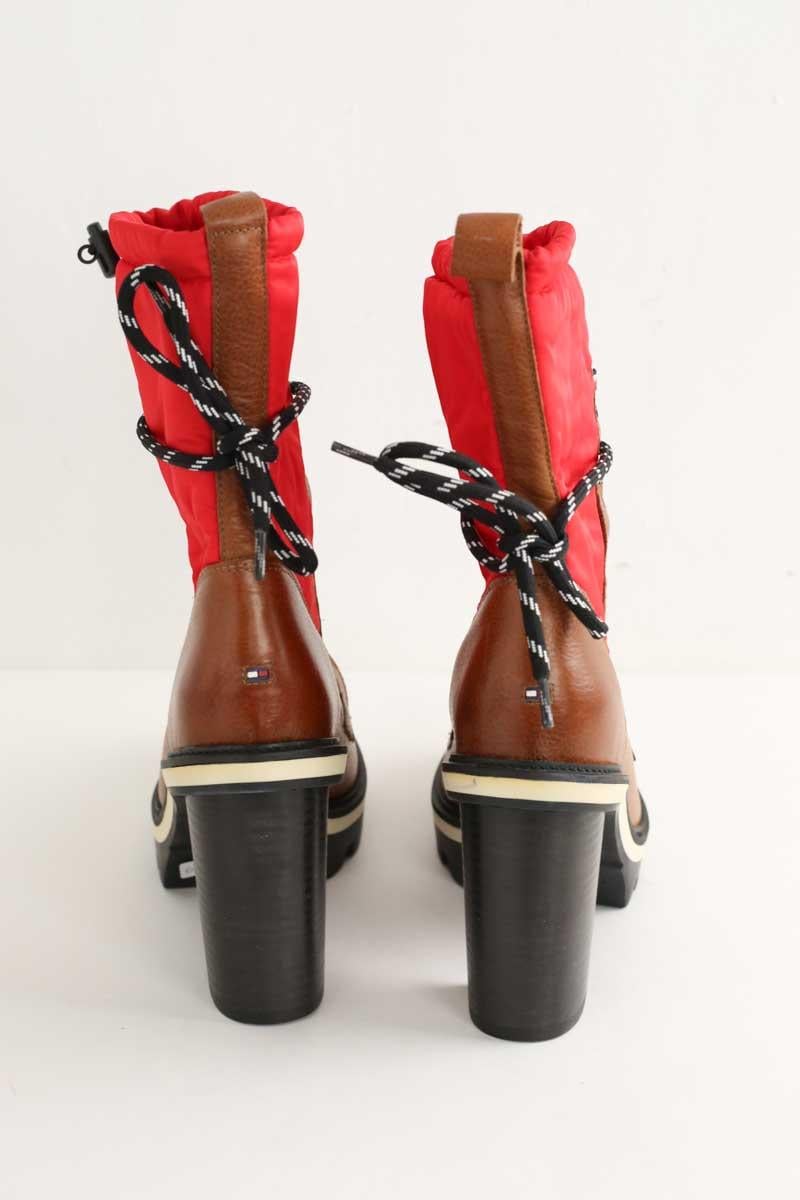 Lace-up ankle boots TOMMY HILFIGER - SECONDE MAIN Red