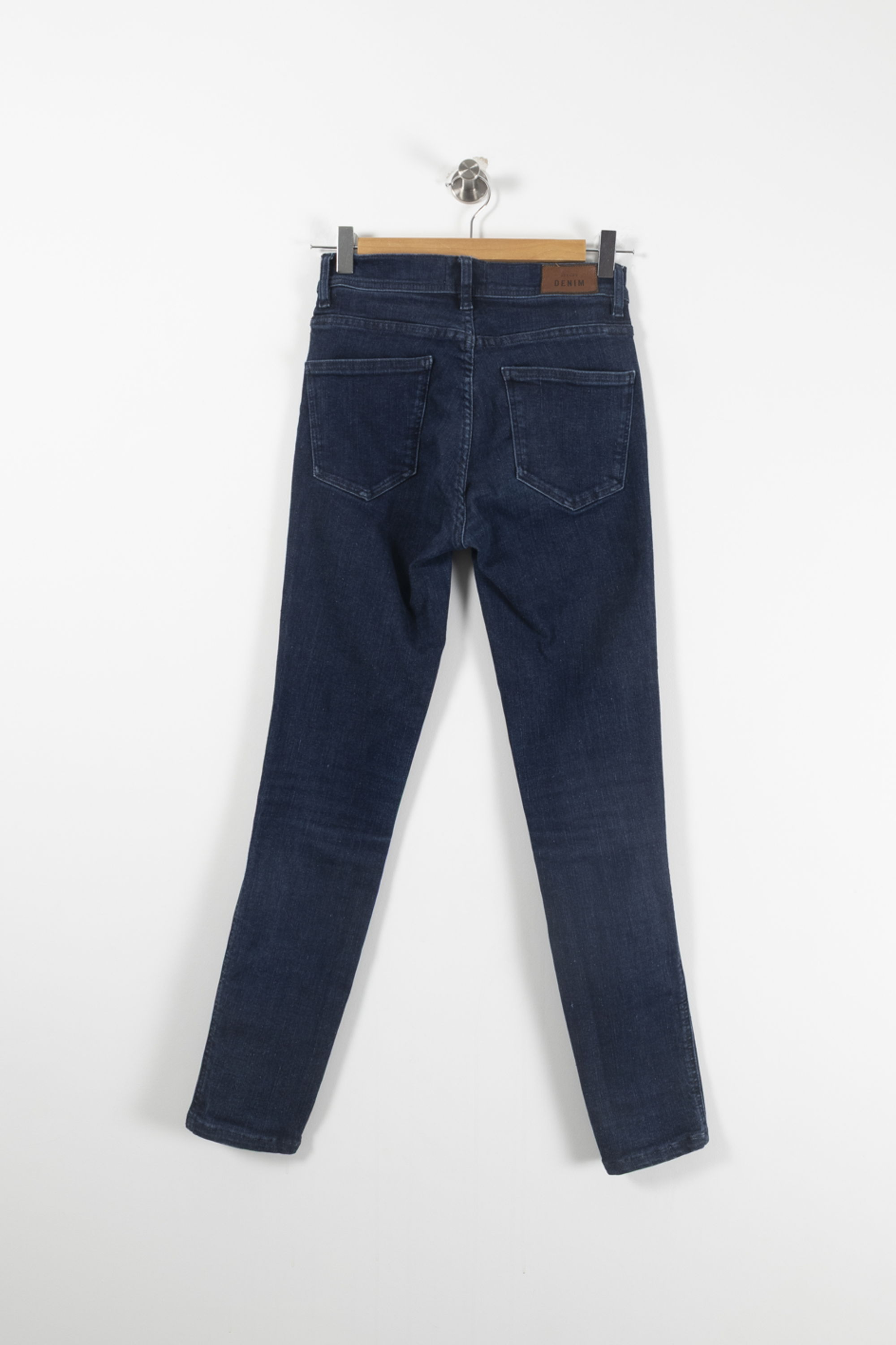 Cropped slim jeans with studs SEZANE - Seconde main Blue