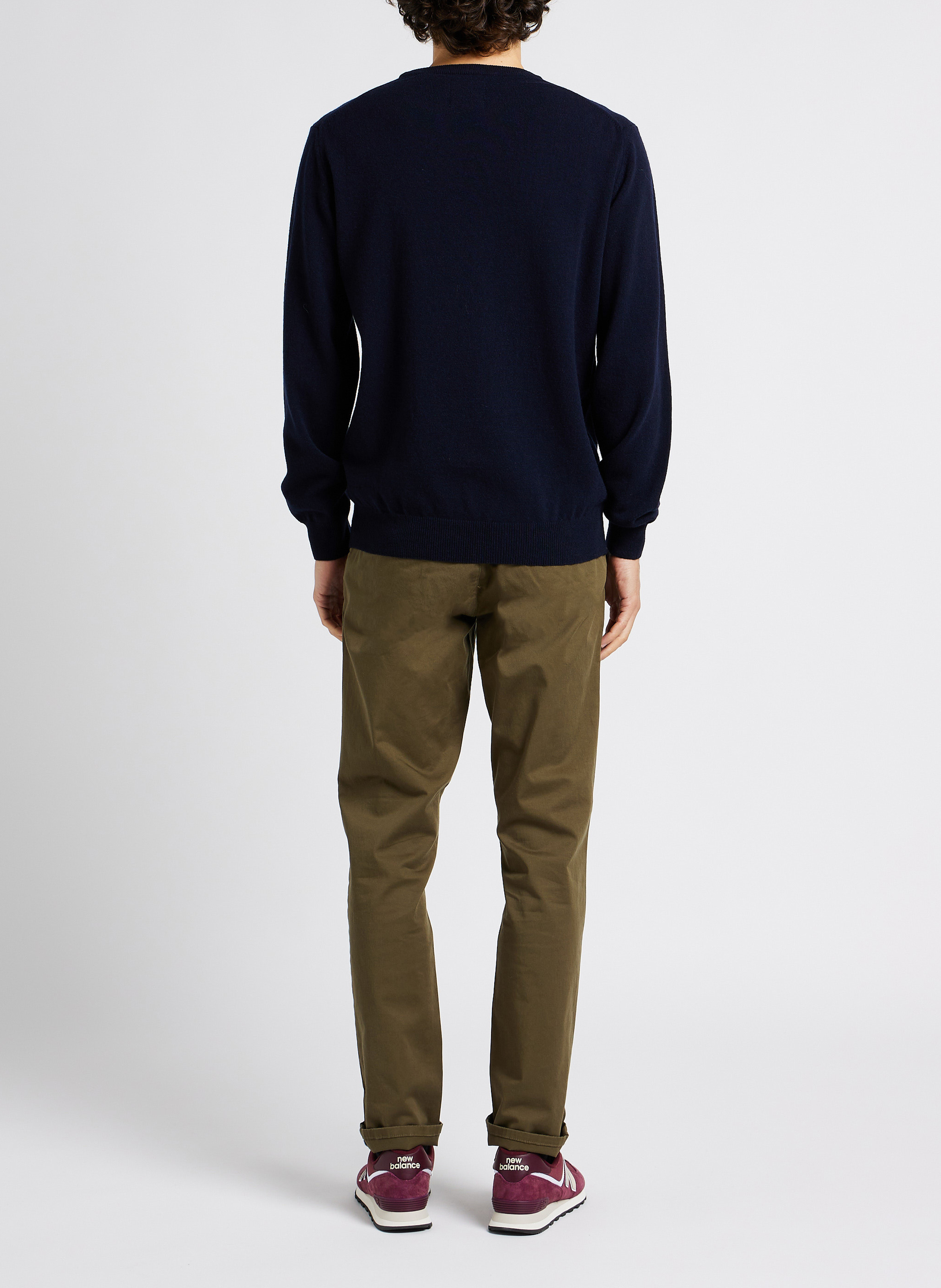 Straight-cut wool sweater GANT Blue