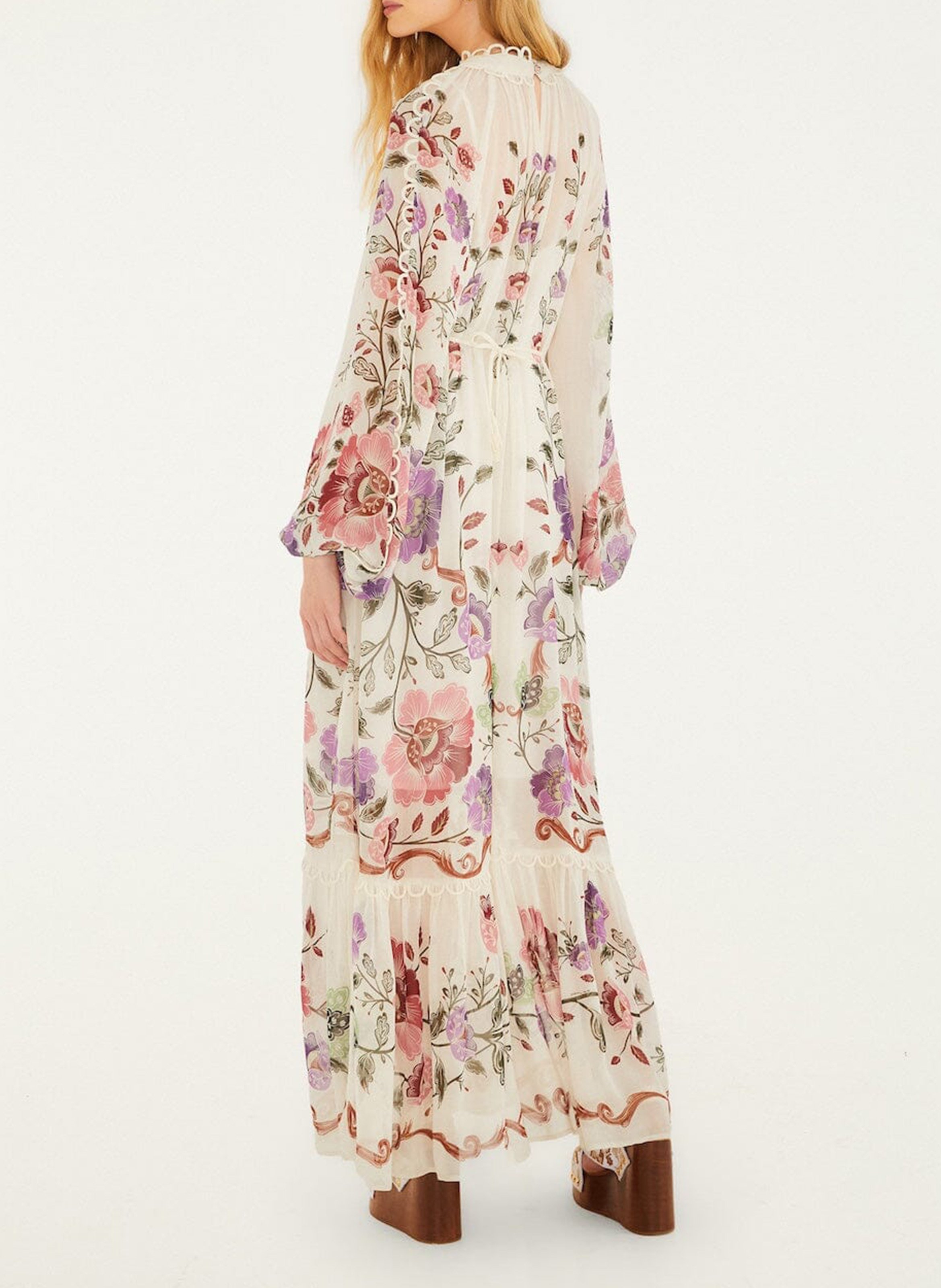 Long high-neck dress FARM RIO Multicolored