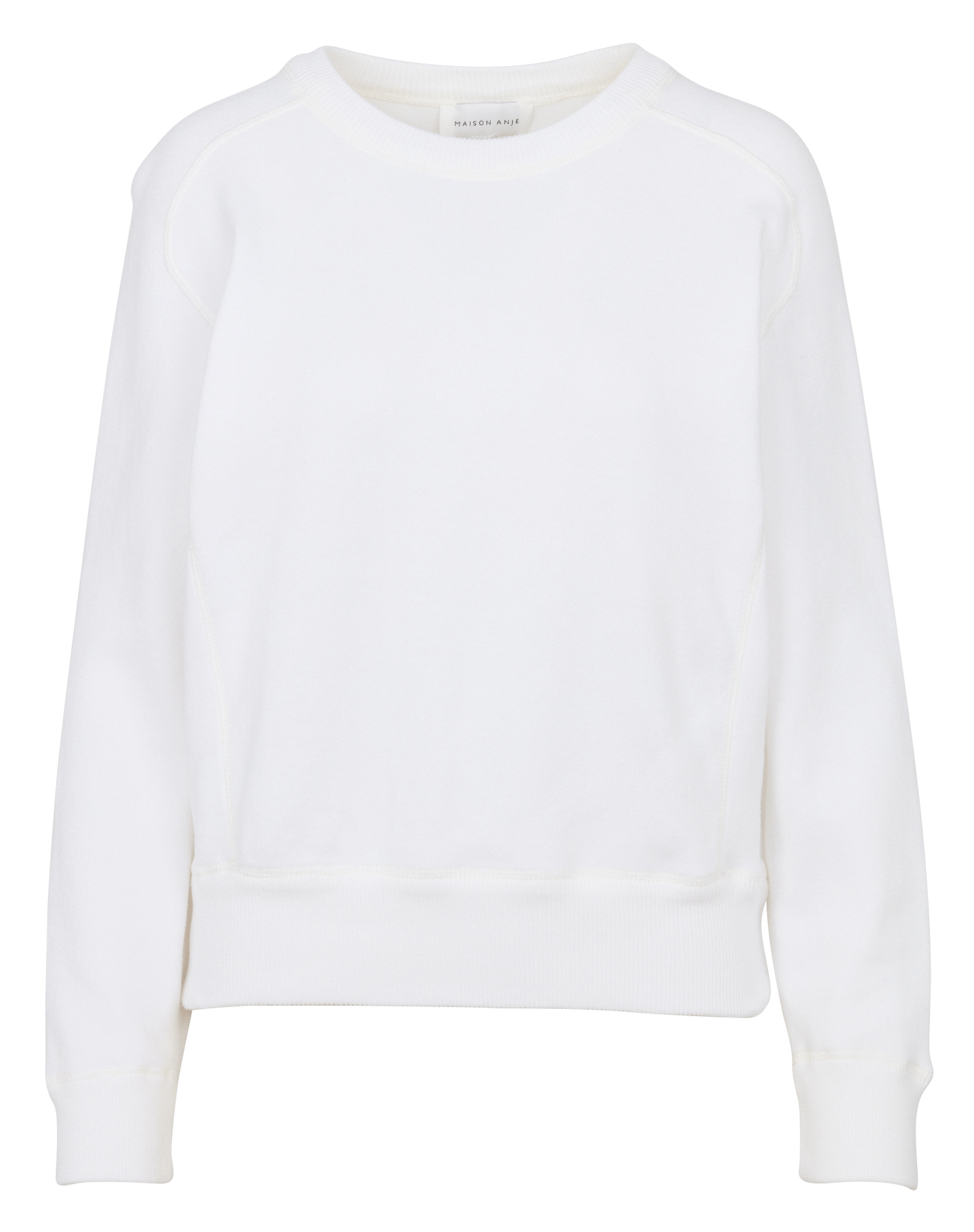 Pull oversize col rond en coton bio MAISON ANJE