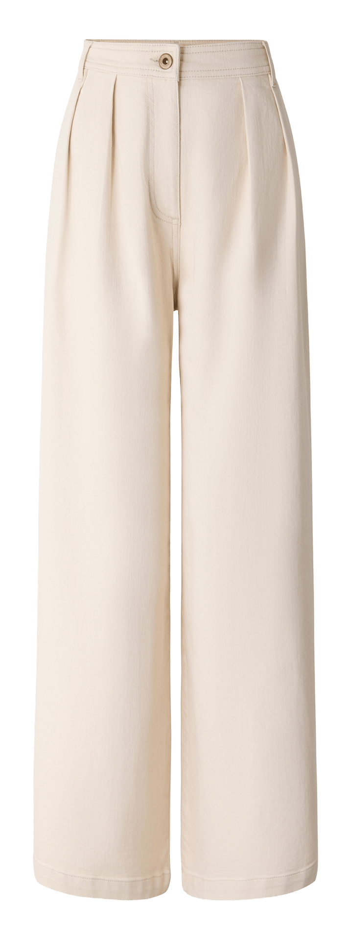 High-rise wide-leg cotton jeans SESSUN Beige