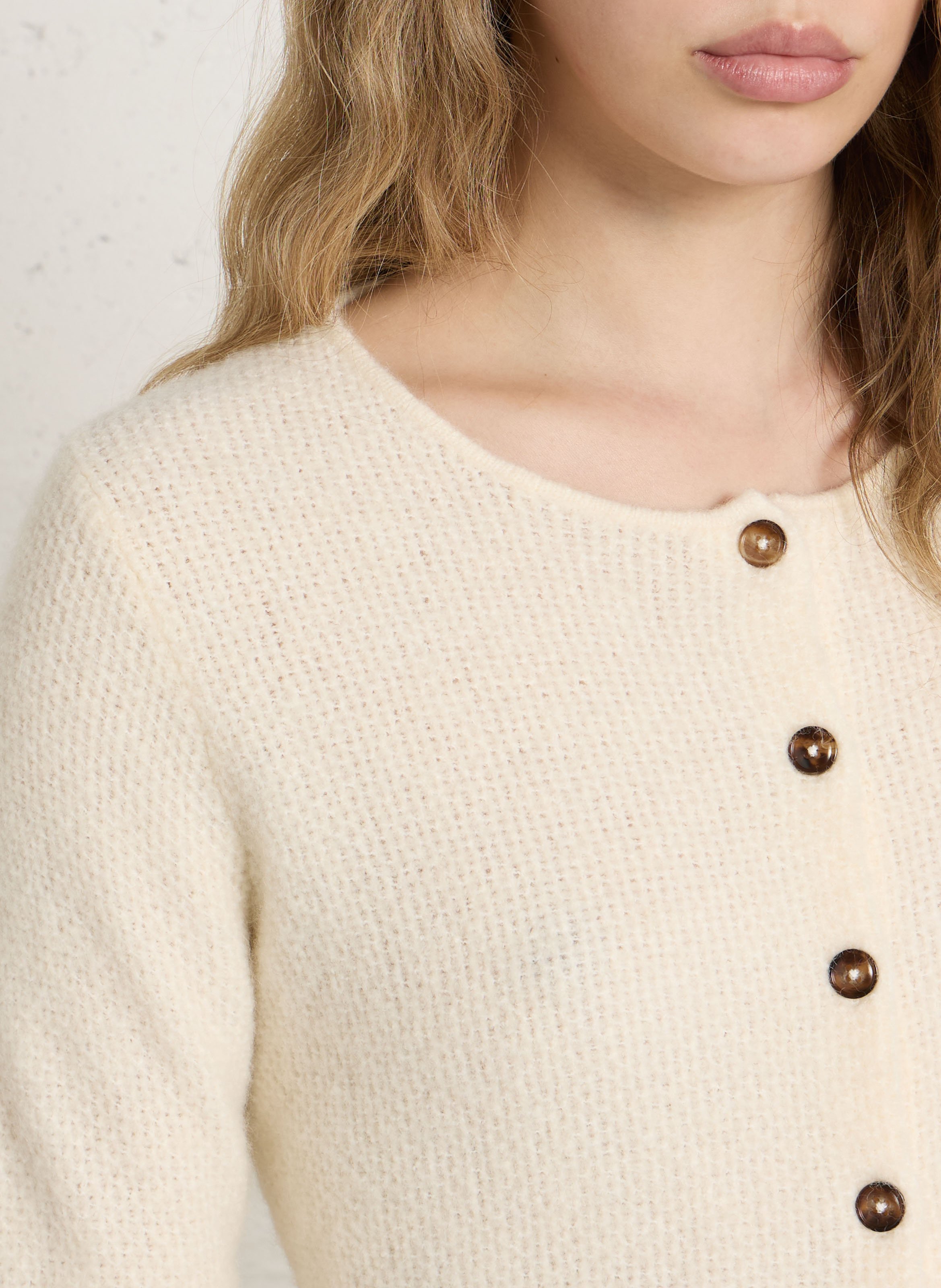 Recht vest met ronde hals LA PETITE ETOILE Beige