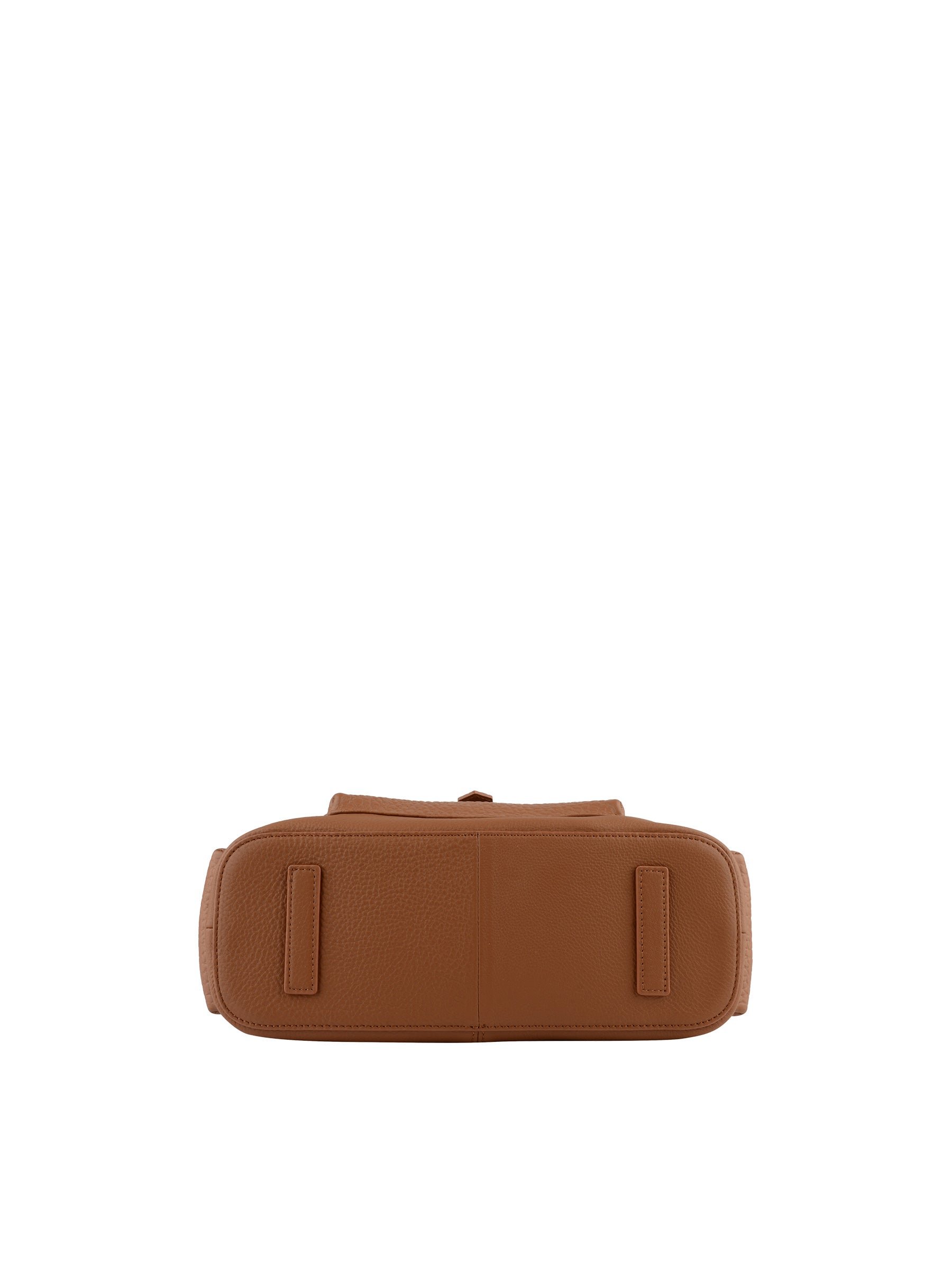 Calfskin leather handbag POURCHET Golden