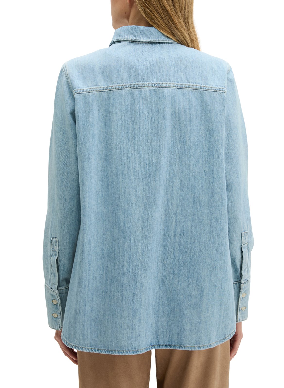 Chemise droite en denim léger MARC O'POLO Bleu