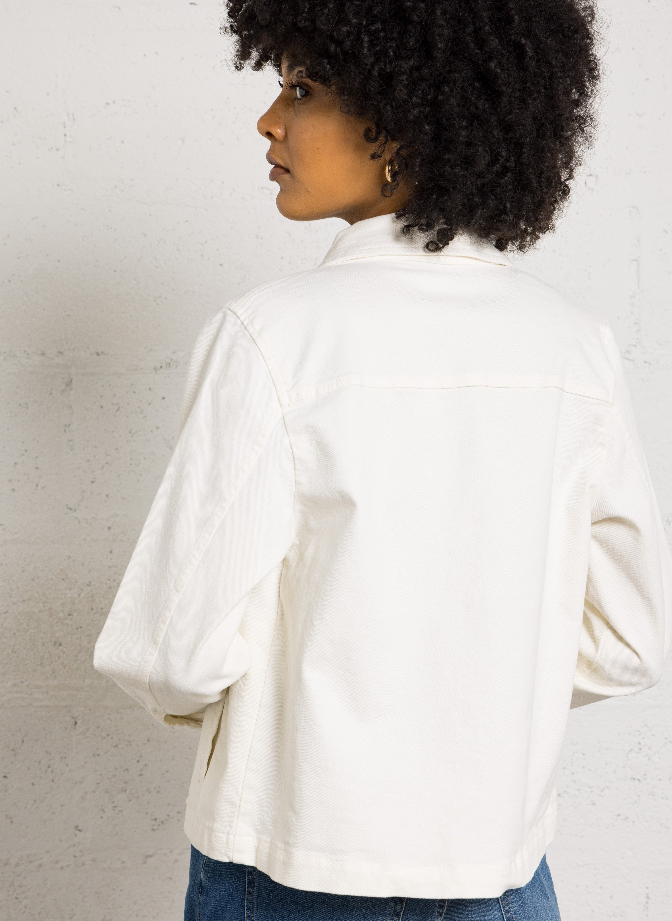 Rechte knoopjas in effen kleur SUD EXPRESS Beige