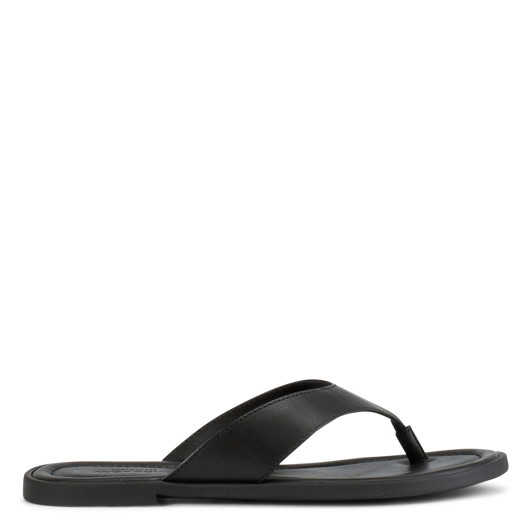 Flat calfskin leather sandals VAGABOND Black