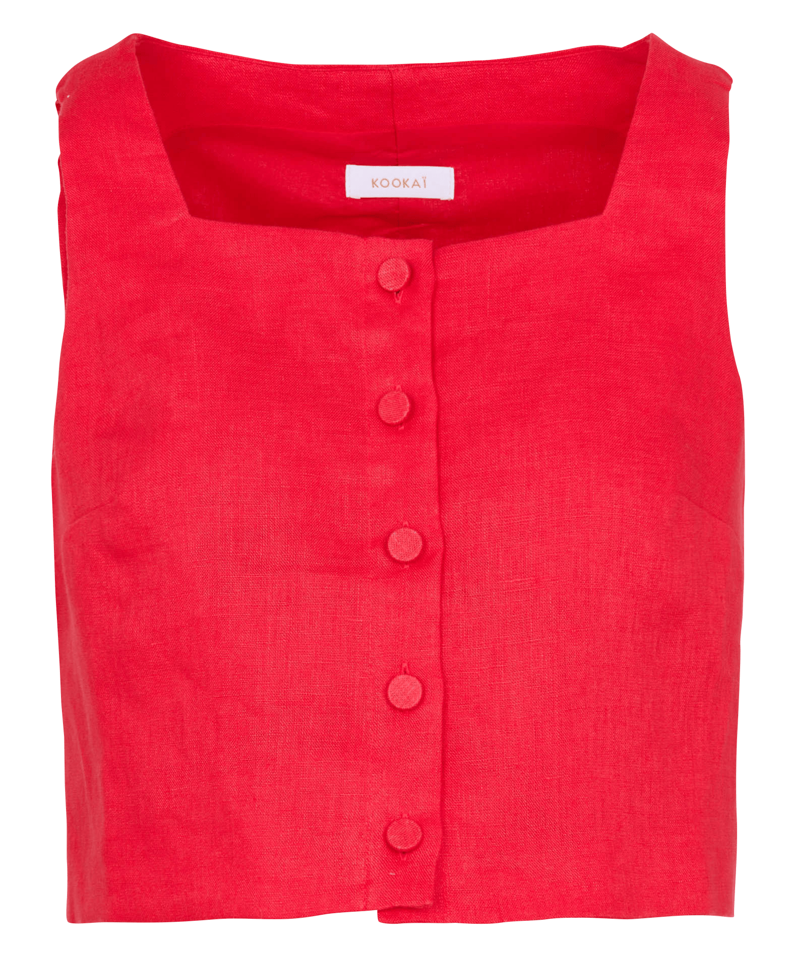 Linen straight top KOOKAI