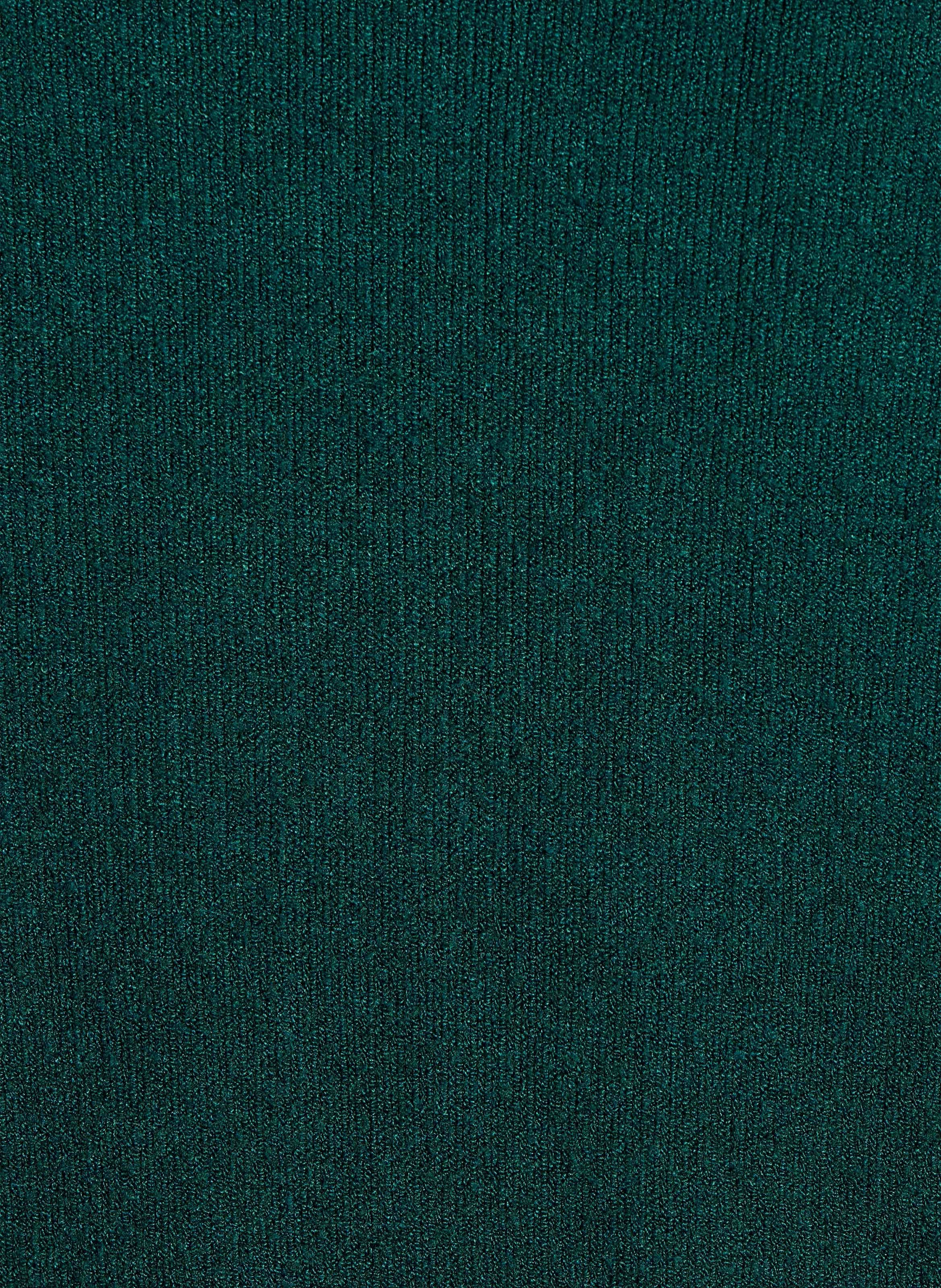 Loose-fit mixed-knit V-neck sweater LA FEE MARABOUTEE Blue