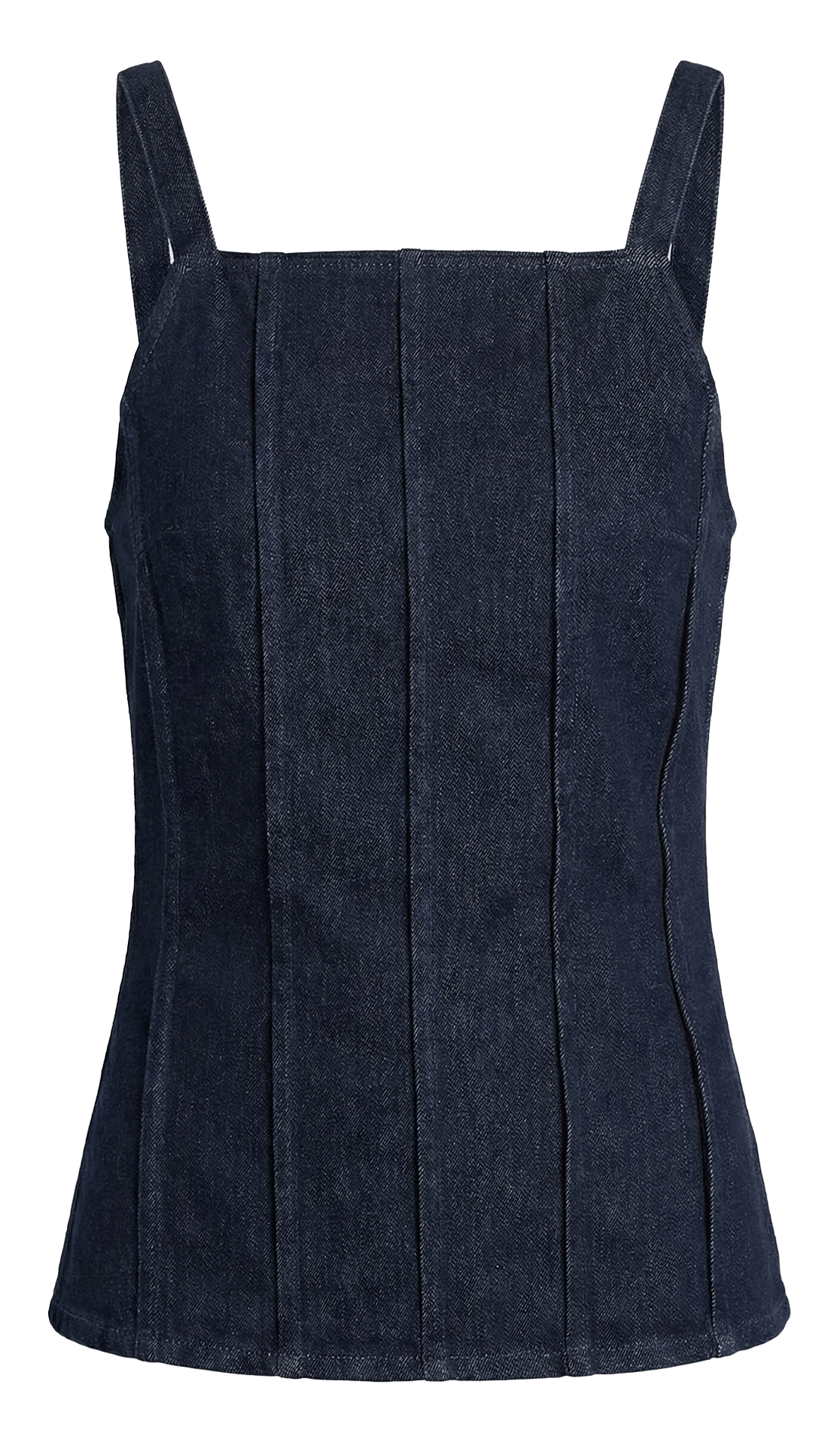 Rechte katoenen top SIMORRA Blauw