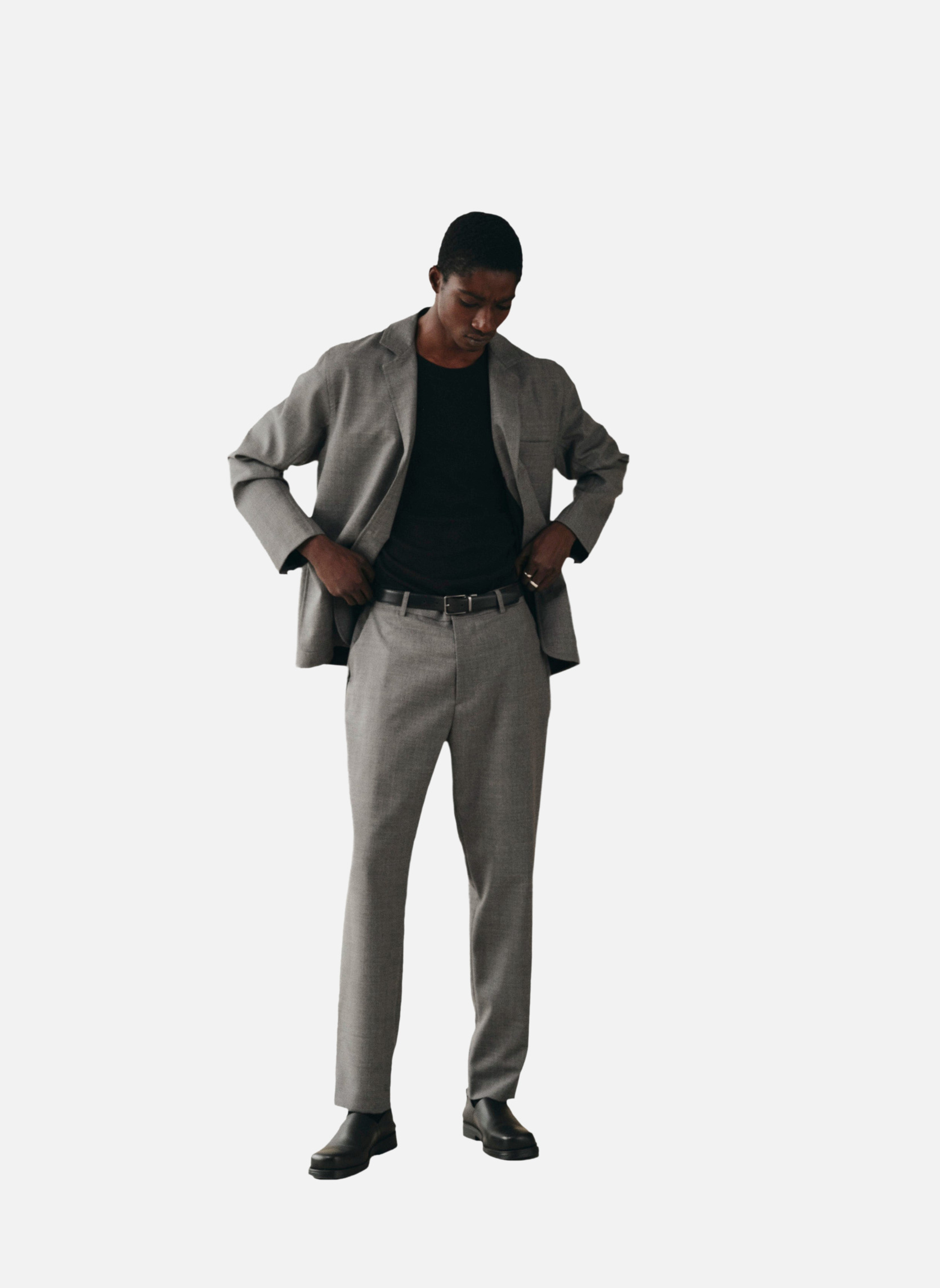 Detroit Steel Grey Stirrup Pants Noyoco Grey