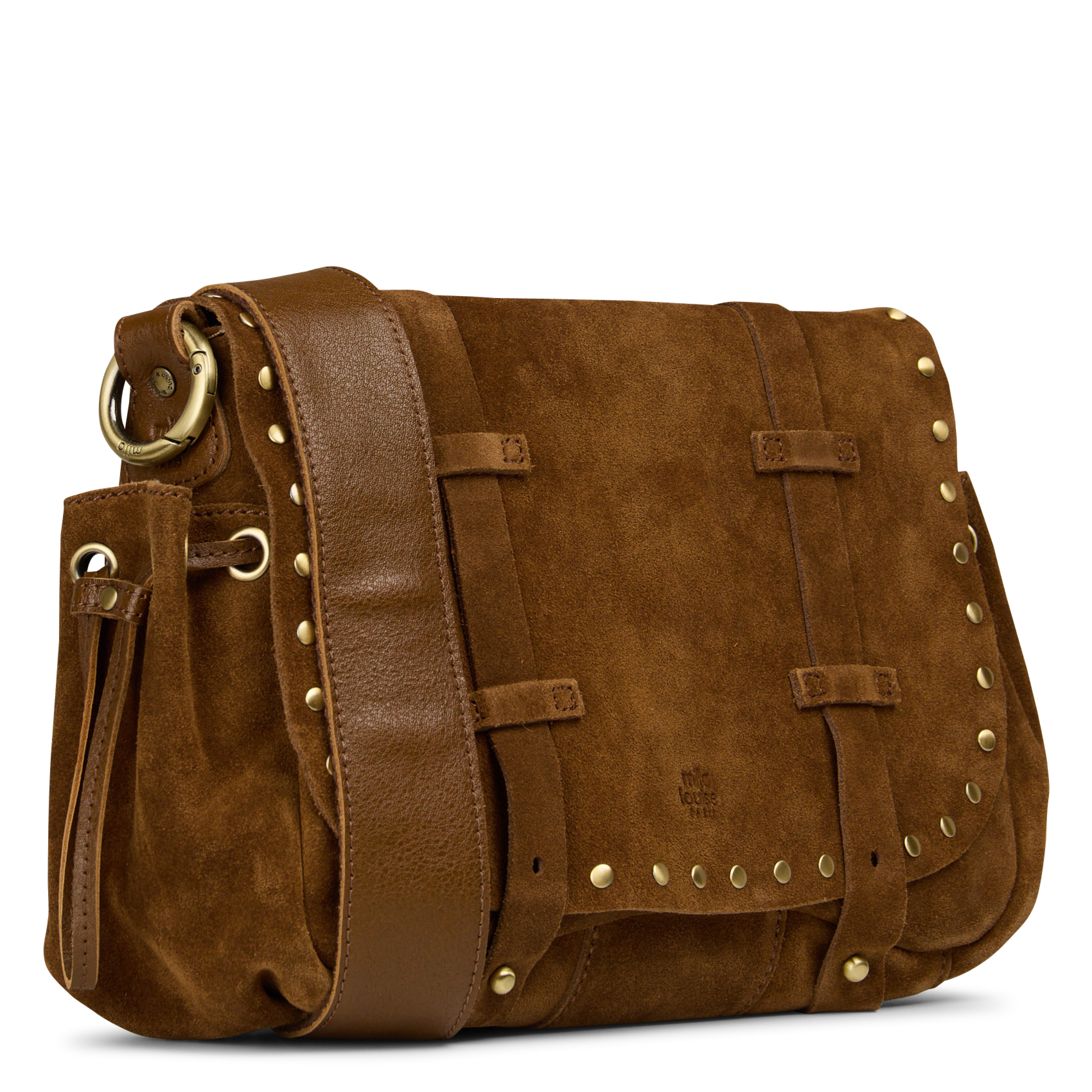Umhängetasche aus Leder MILA LOUISE Beige