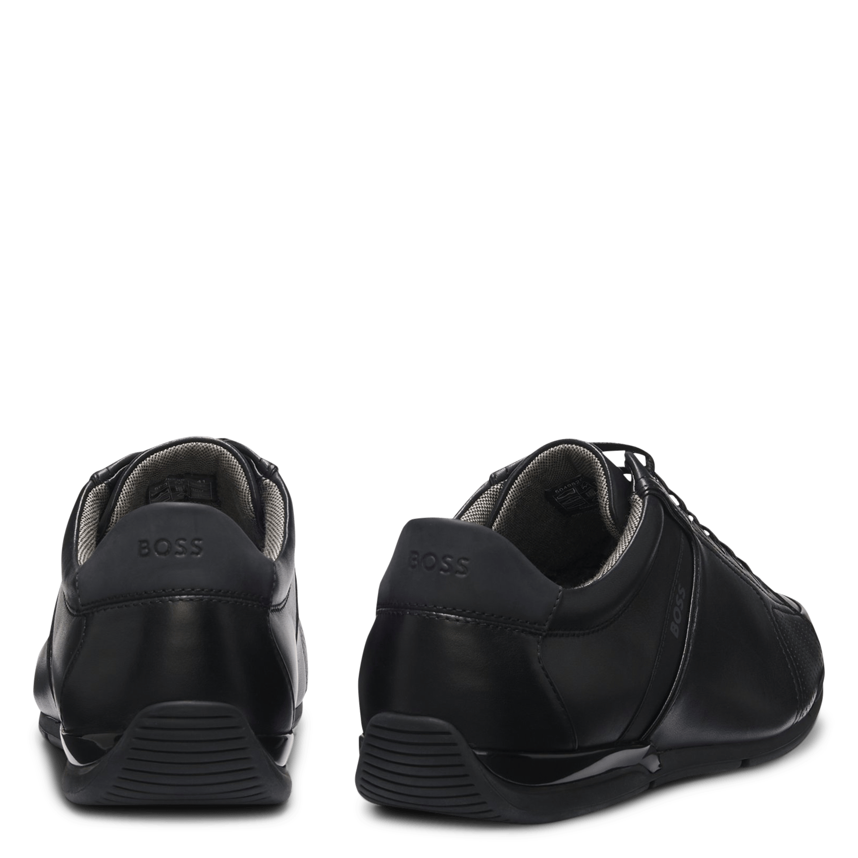 Low-top suede sneakers BOSS Black