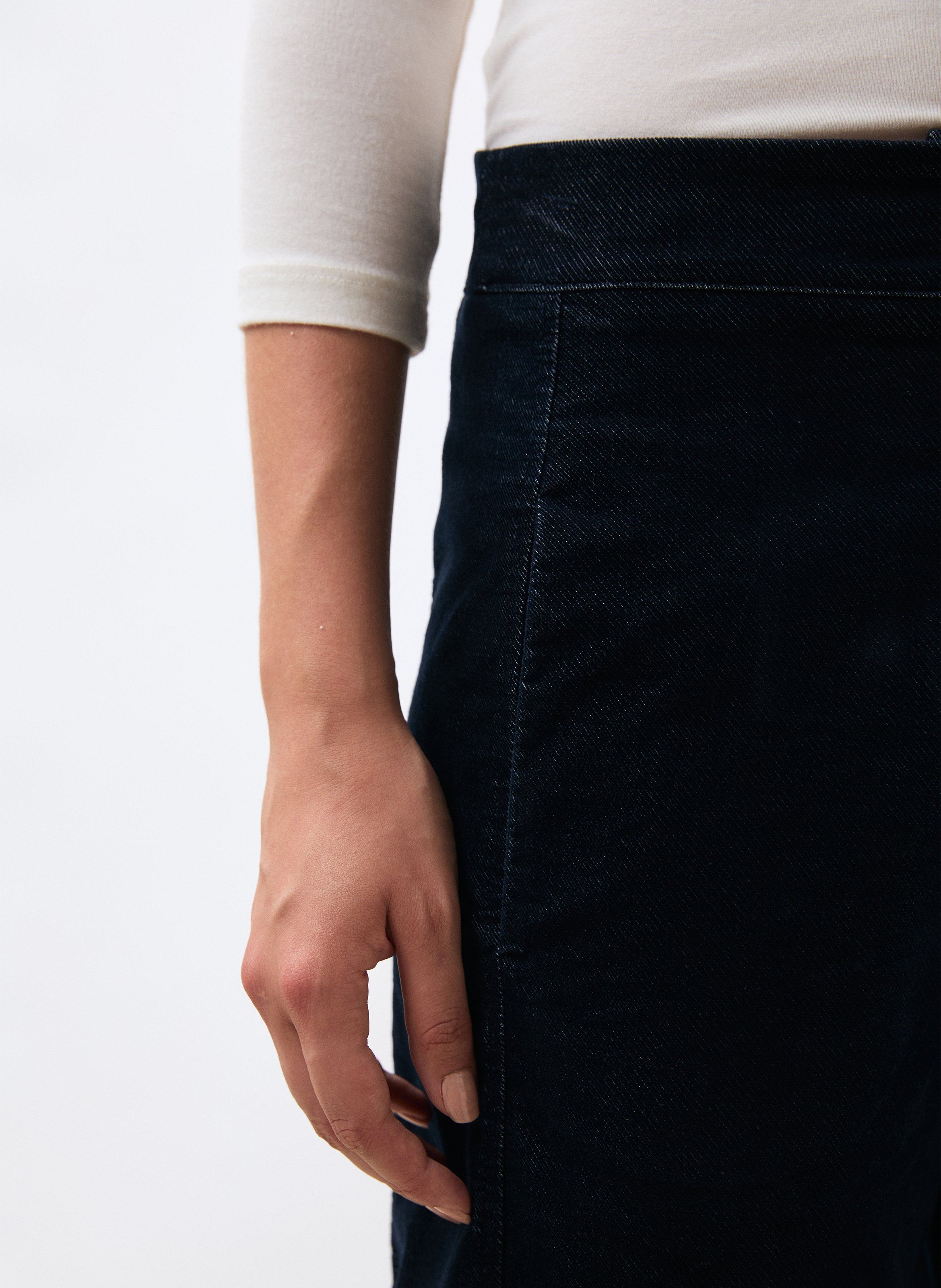Chinohose aus Baumwoll-Mix | Blau HUMILITY Damen