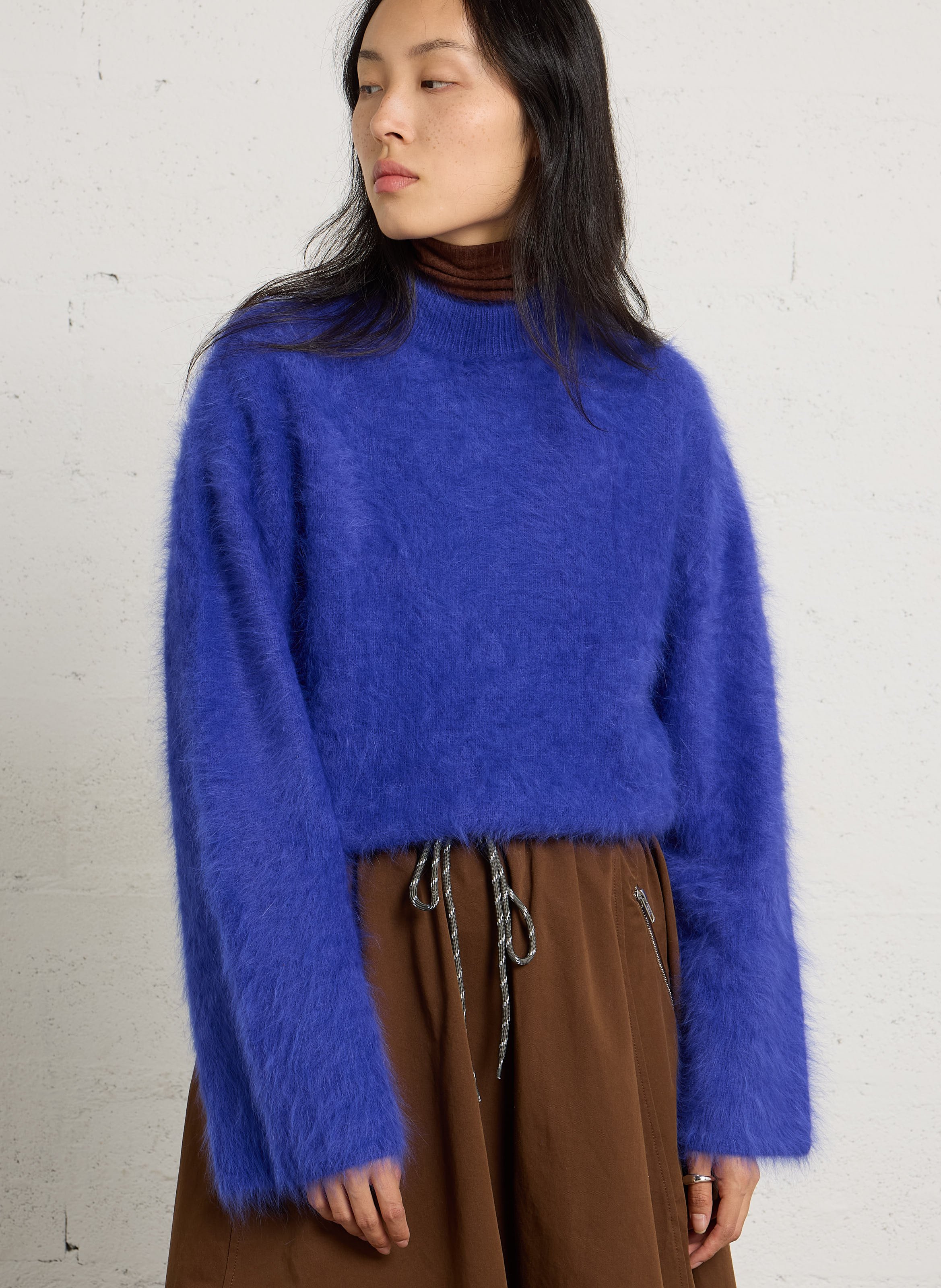 Gerade geschnittener Pullover aus gemischtem Angorawolle BELLEROSE
