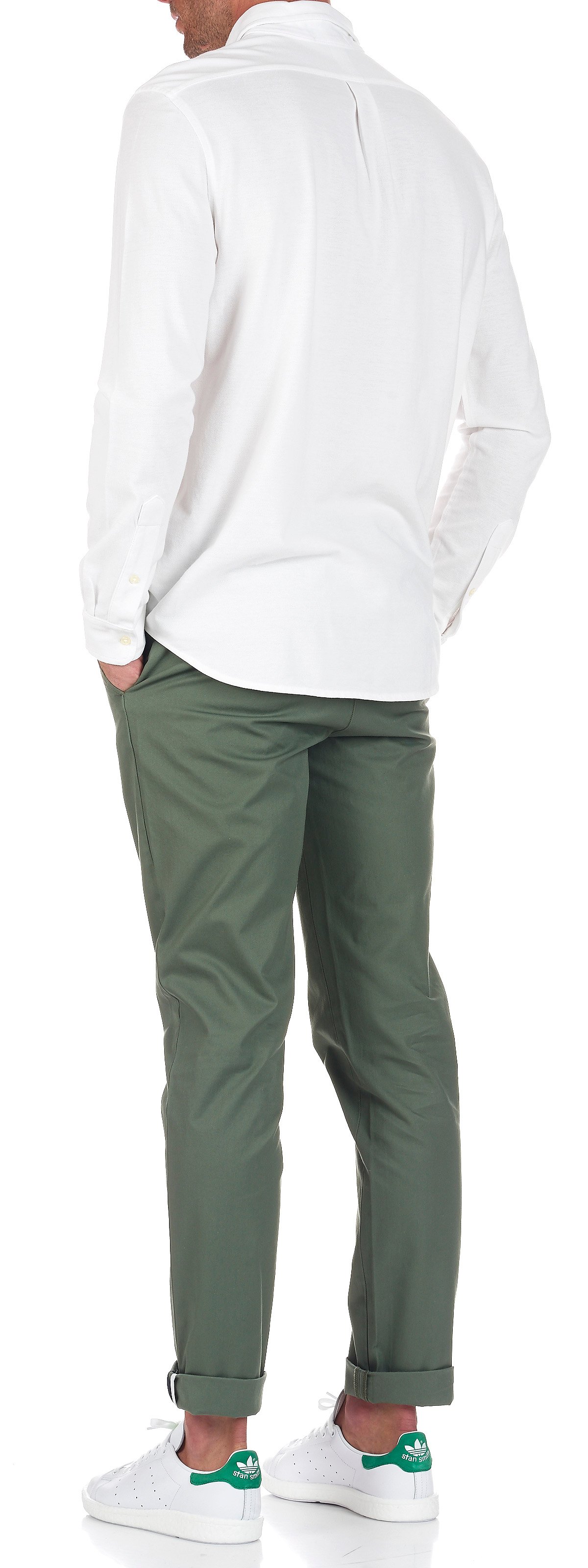 Fitted knit shirt POLO RALPH LAUREN White