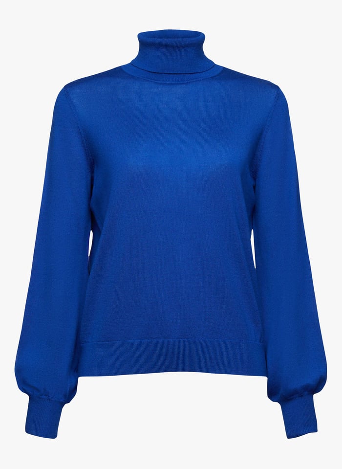 Royal blue sales polo neck jumper