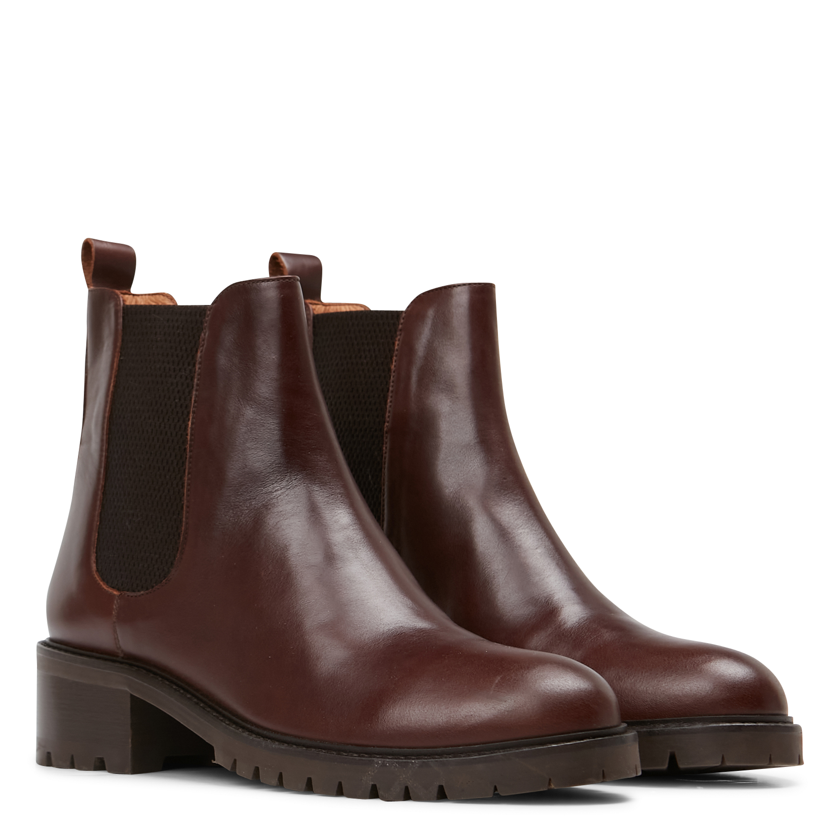 Bottines crantées en cuir MELLOW YELLOW Marron