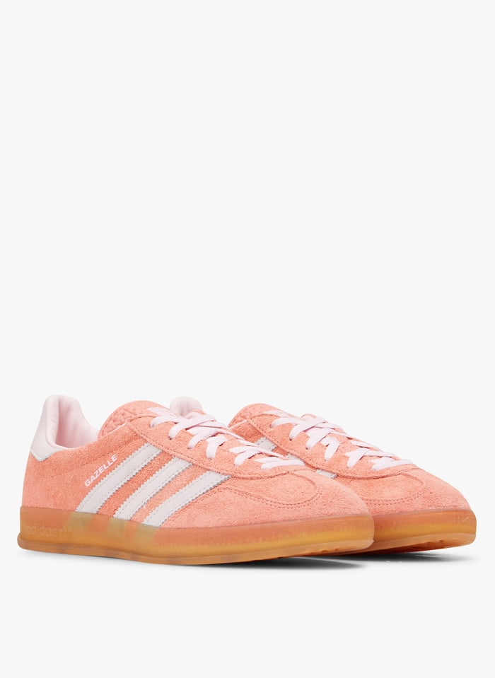 Lage leren sneakers Rood