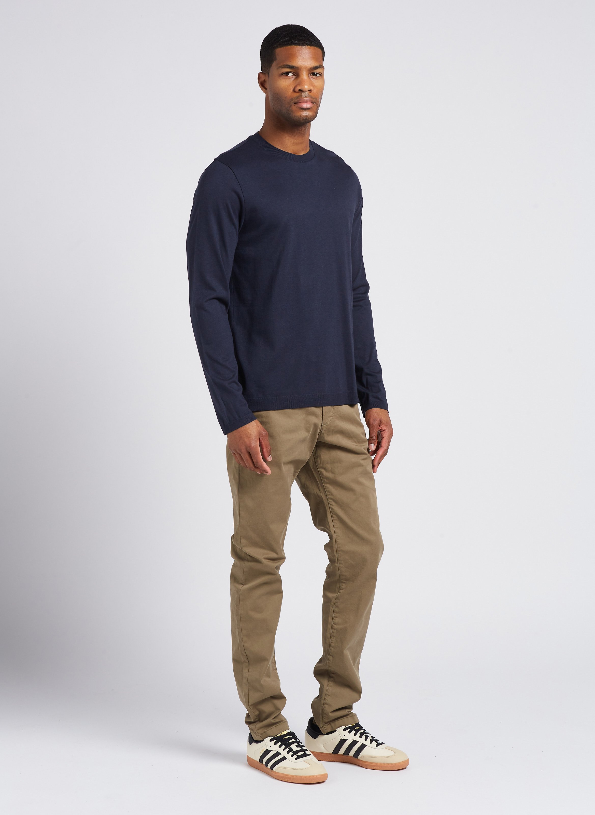 Rundhals-T-Shirt aus Baumwoll-Mix, Regular Fit IKKS Blau