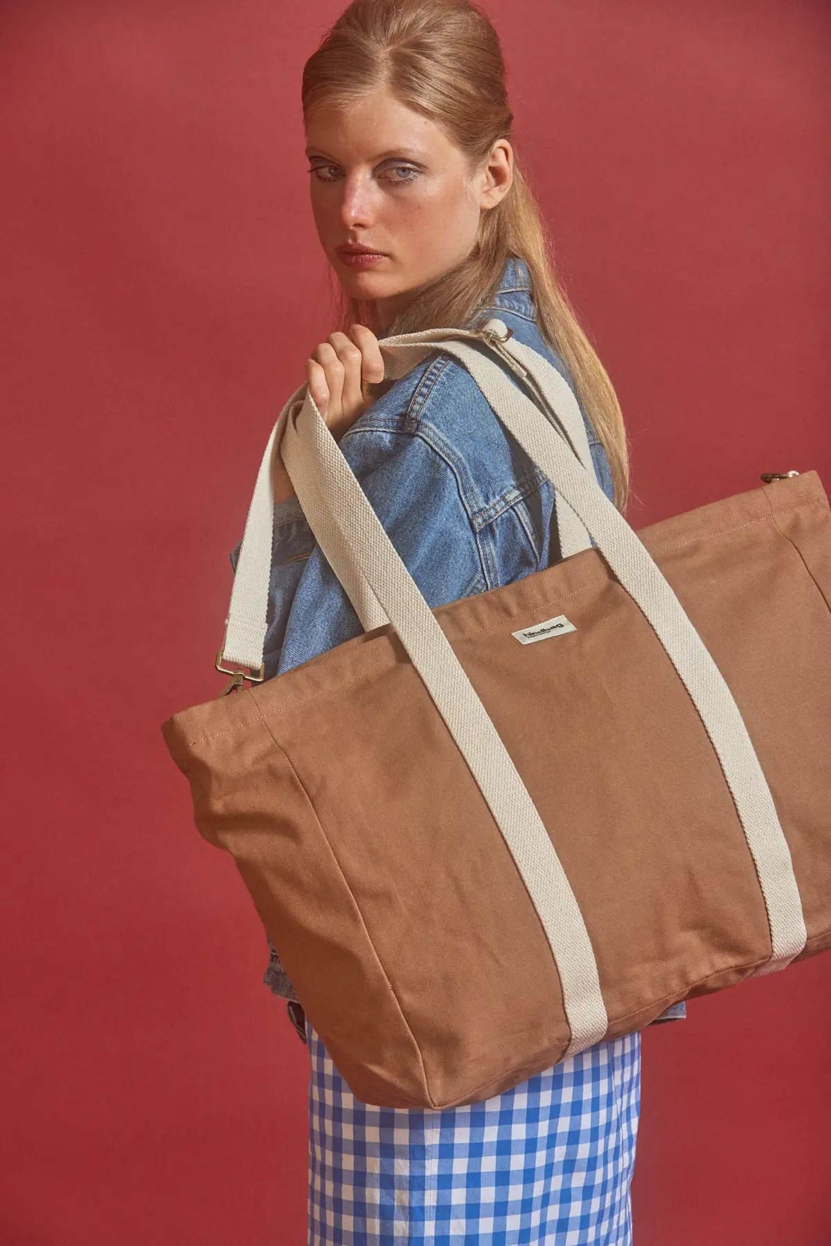 Cotton tote bag Brown