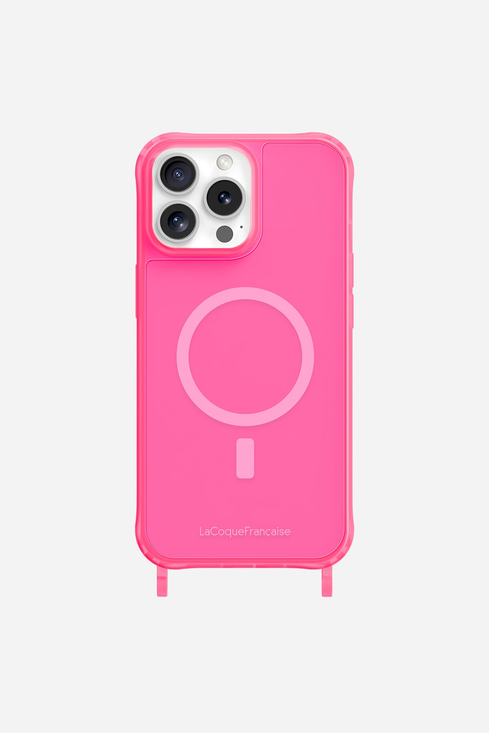 Magsafe phone case with rings for iPhone 14 Pro Max LA COQUE FRANCAISE Pink