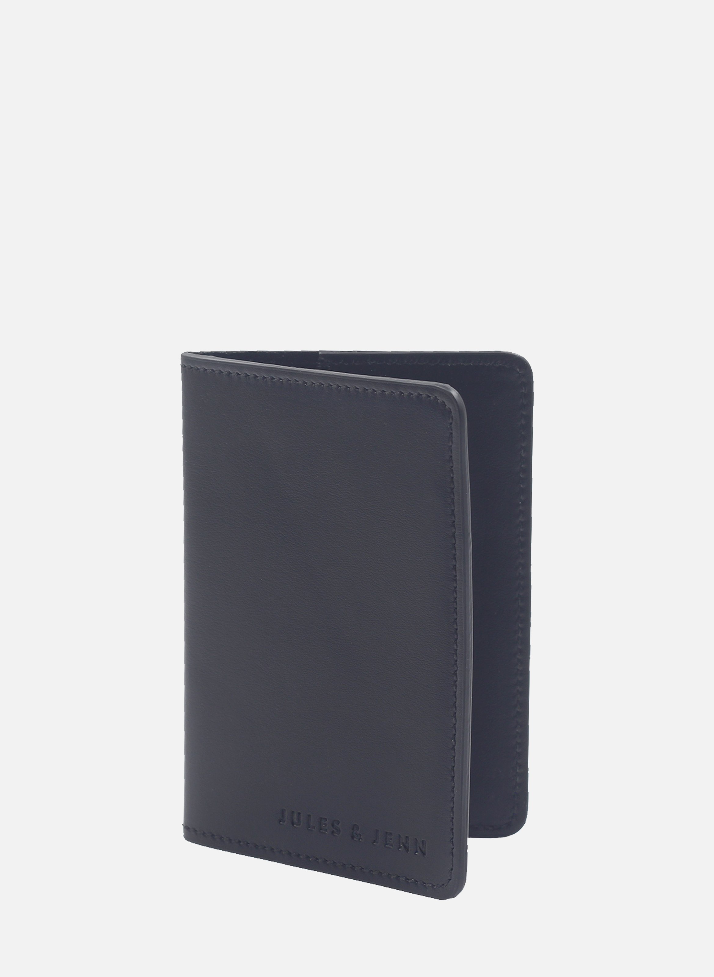Smooth leather passport holder JULES & JENN Blue