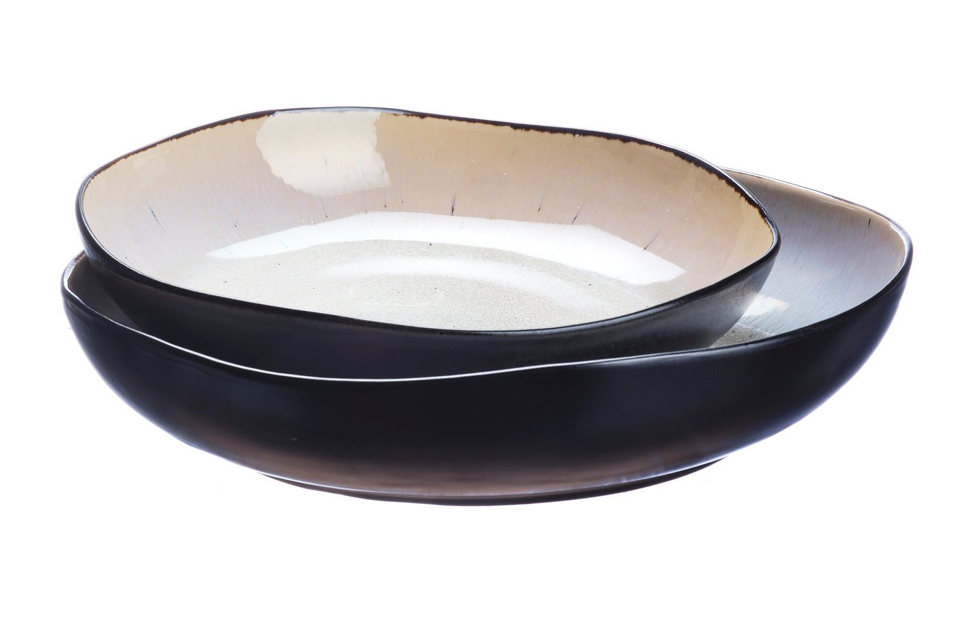 Iris fruit basket ø27.5cm and ø32.5cm - 2 pieces - ivory white BJORN White