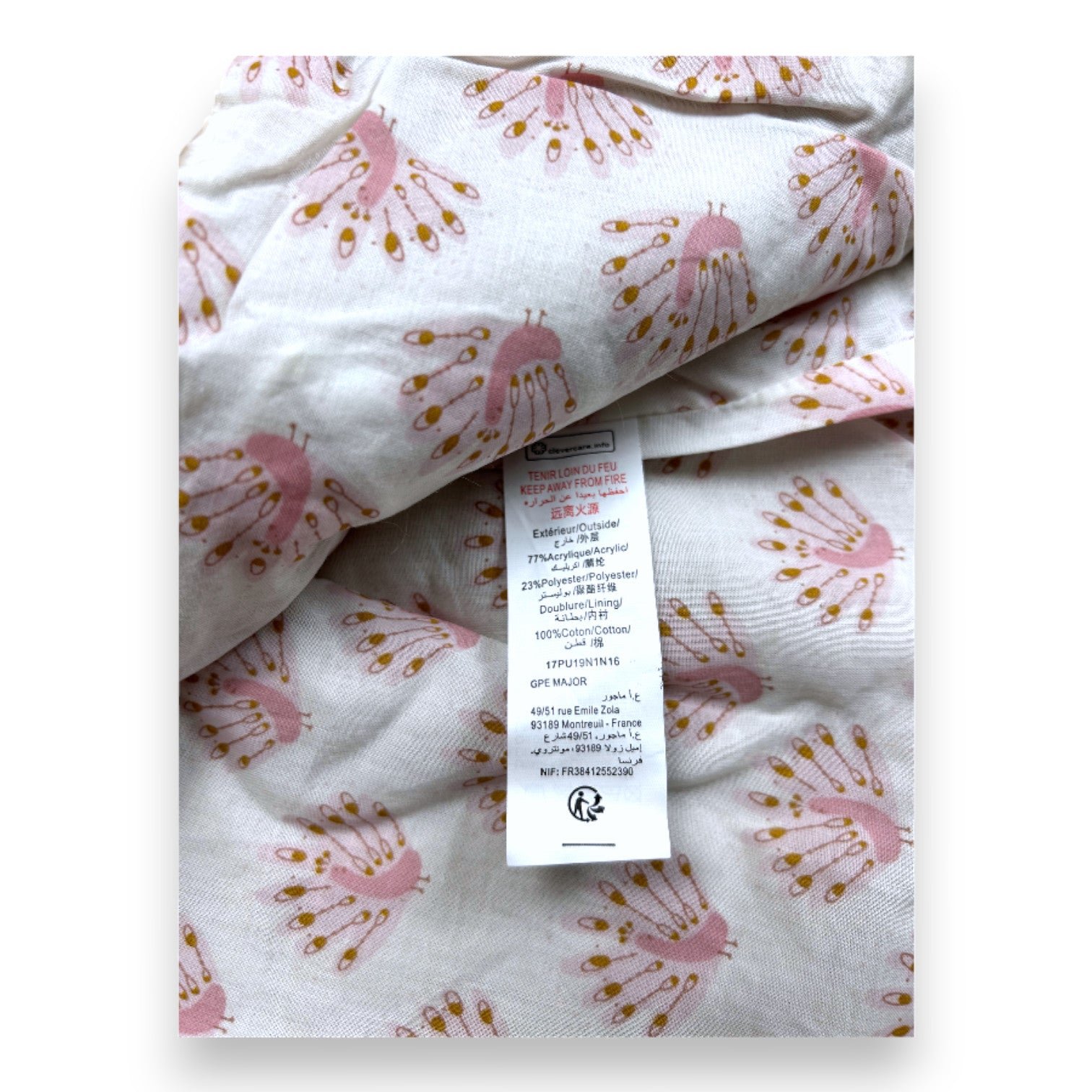 Pink baby coat - 6 months NATALYS - Seconde Main Pink