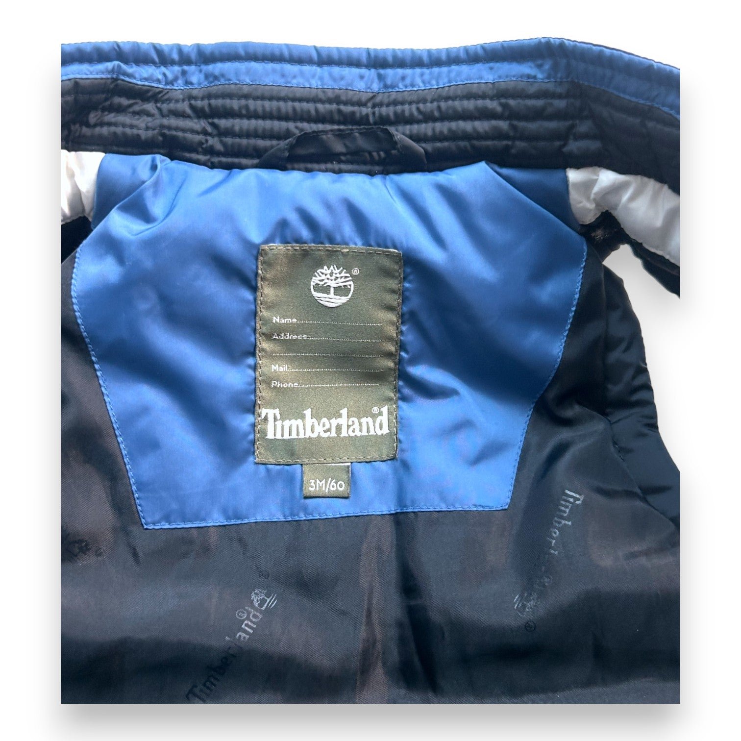 Blue Sleeveless Baby Jacket - 3 months TIMBERLAND Blue