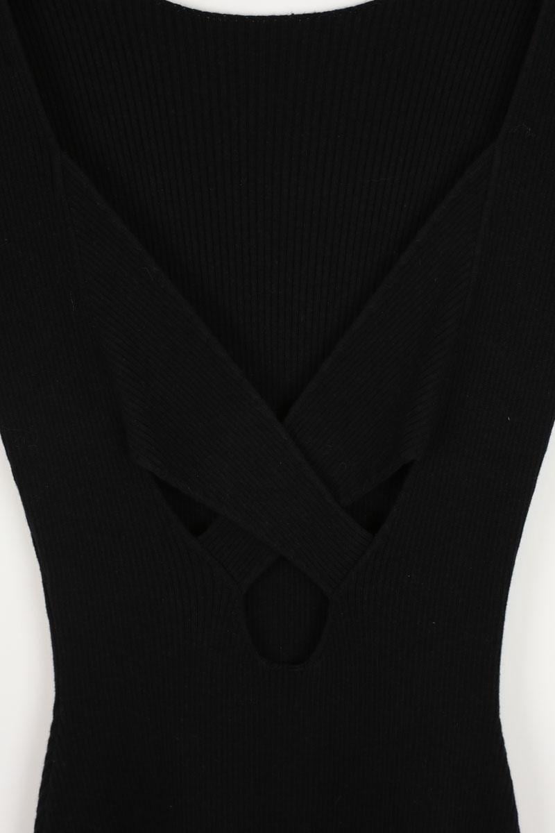 V-neck dress SEZANE - Seconde main Black