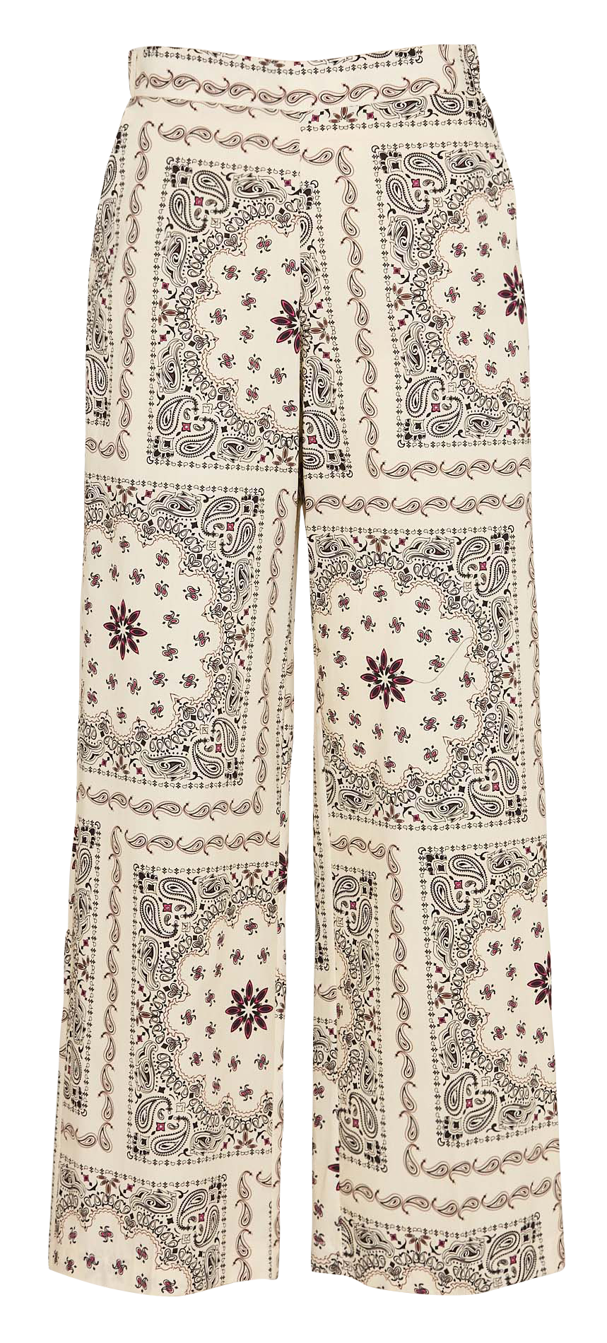 Baroque printed straight pants IMPERIAL Beige