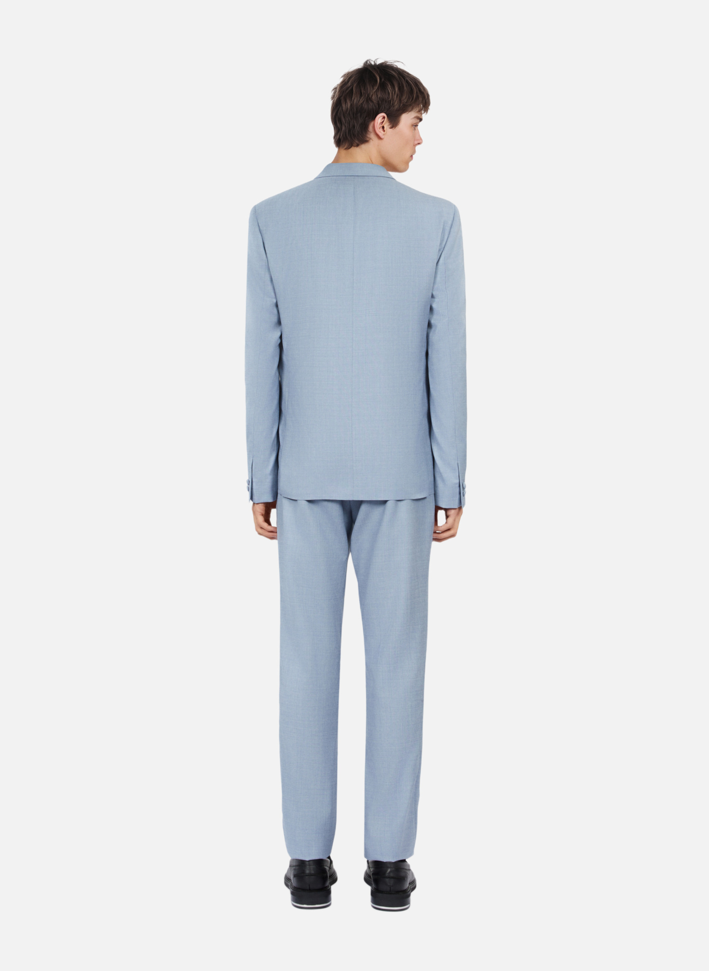 Wool suit jacket with metal chain - slim fit THE KOOPLES Blue