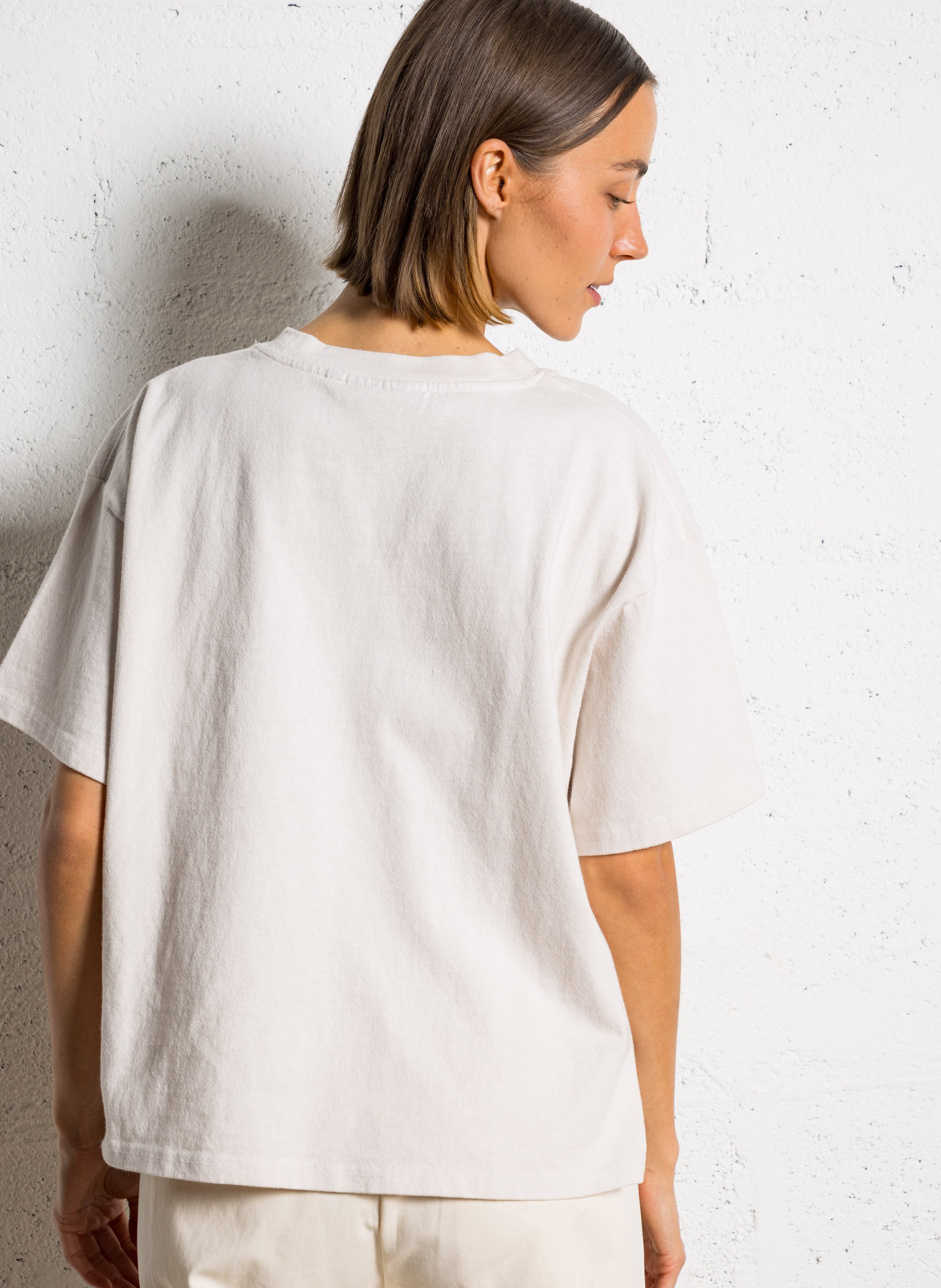 Oversized organic cotton T-shirt RUE DE TOKYO White