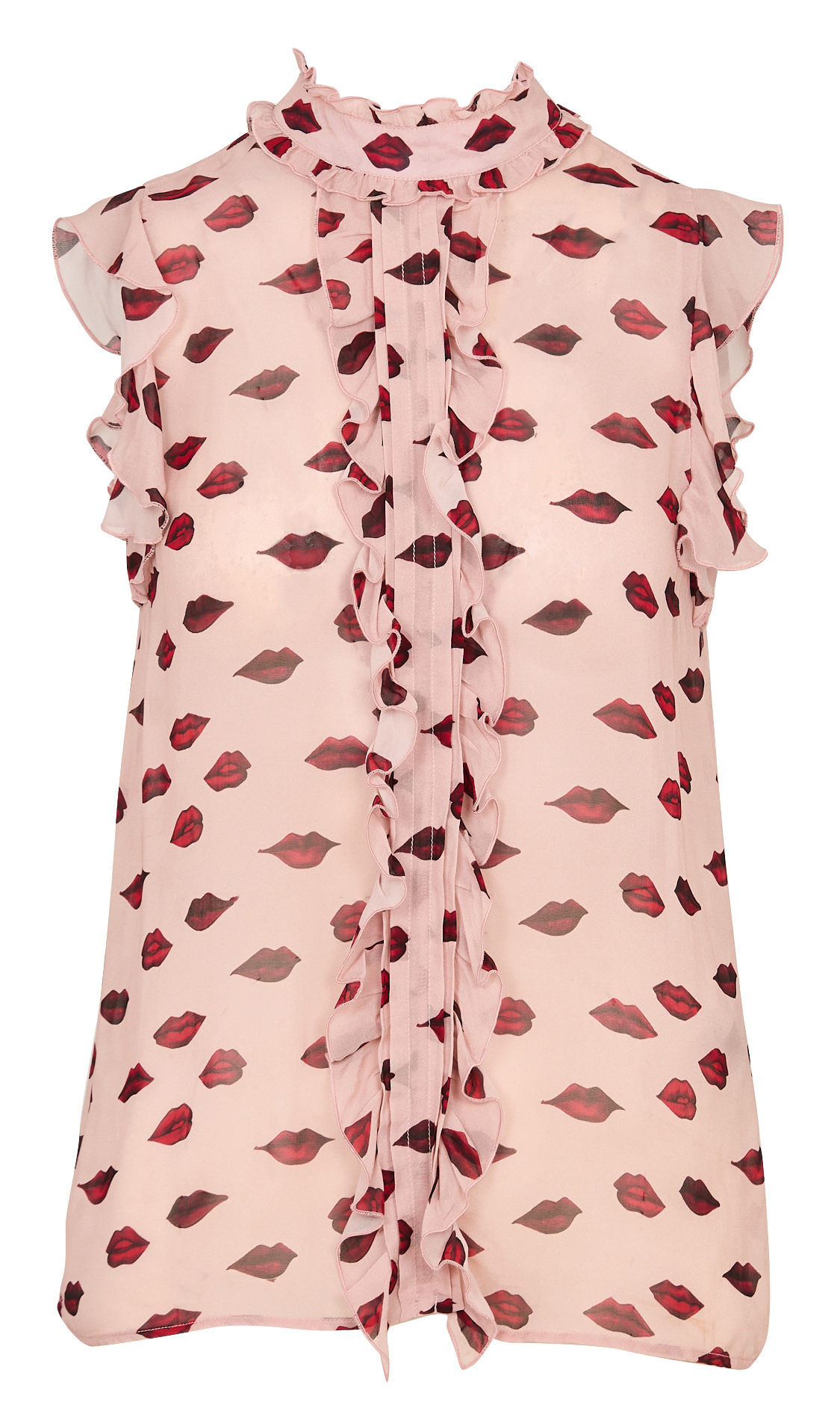 Printed straight top  IKKS Pink