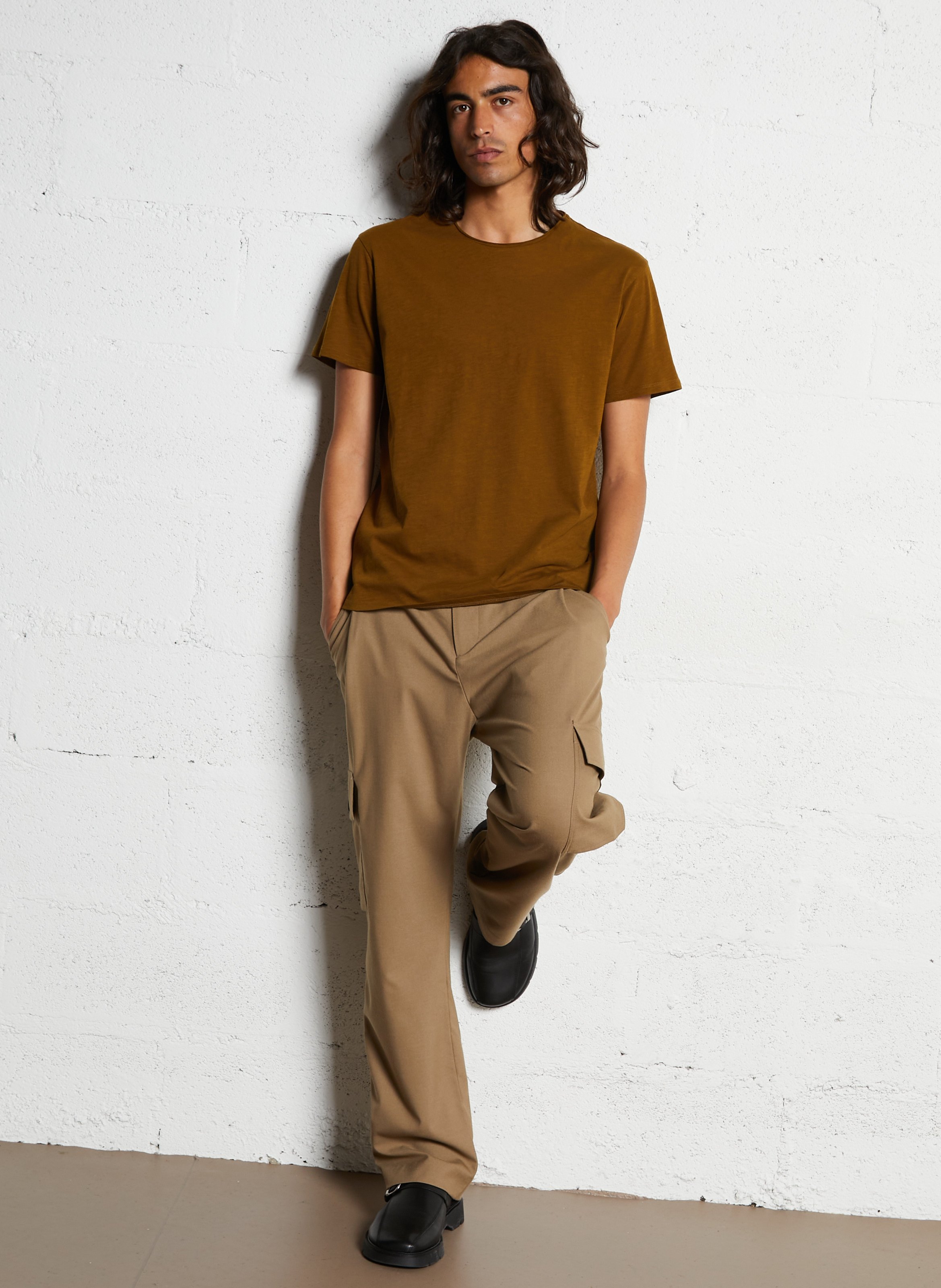 Straight fit round neck short sleeve t-shirt IKKS Yellow