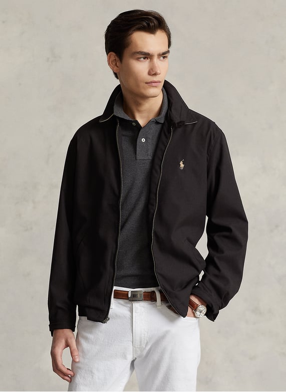 POLO RALPH LAUREN ブラック ジャケット S Straight jacket with classic collar Rl black Polo ralph