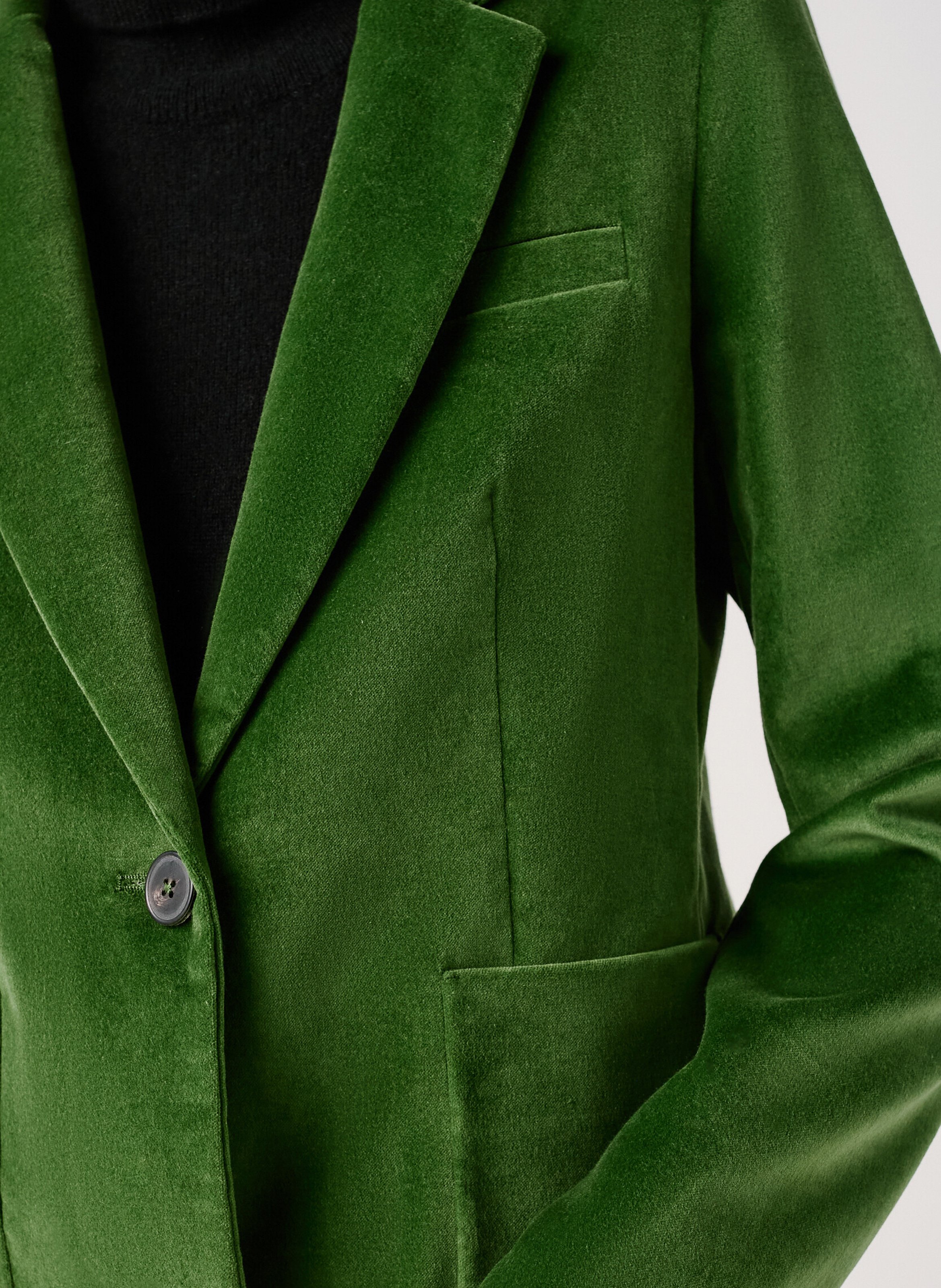 Cotton blazer CAROLL Green