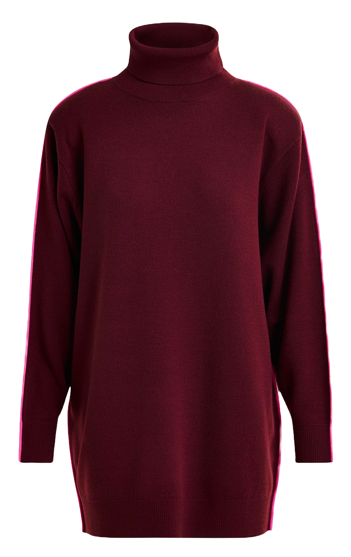 Robe col roulé tricotée en maille fine ESSENTIEL ANTWERP Rouge