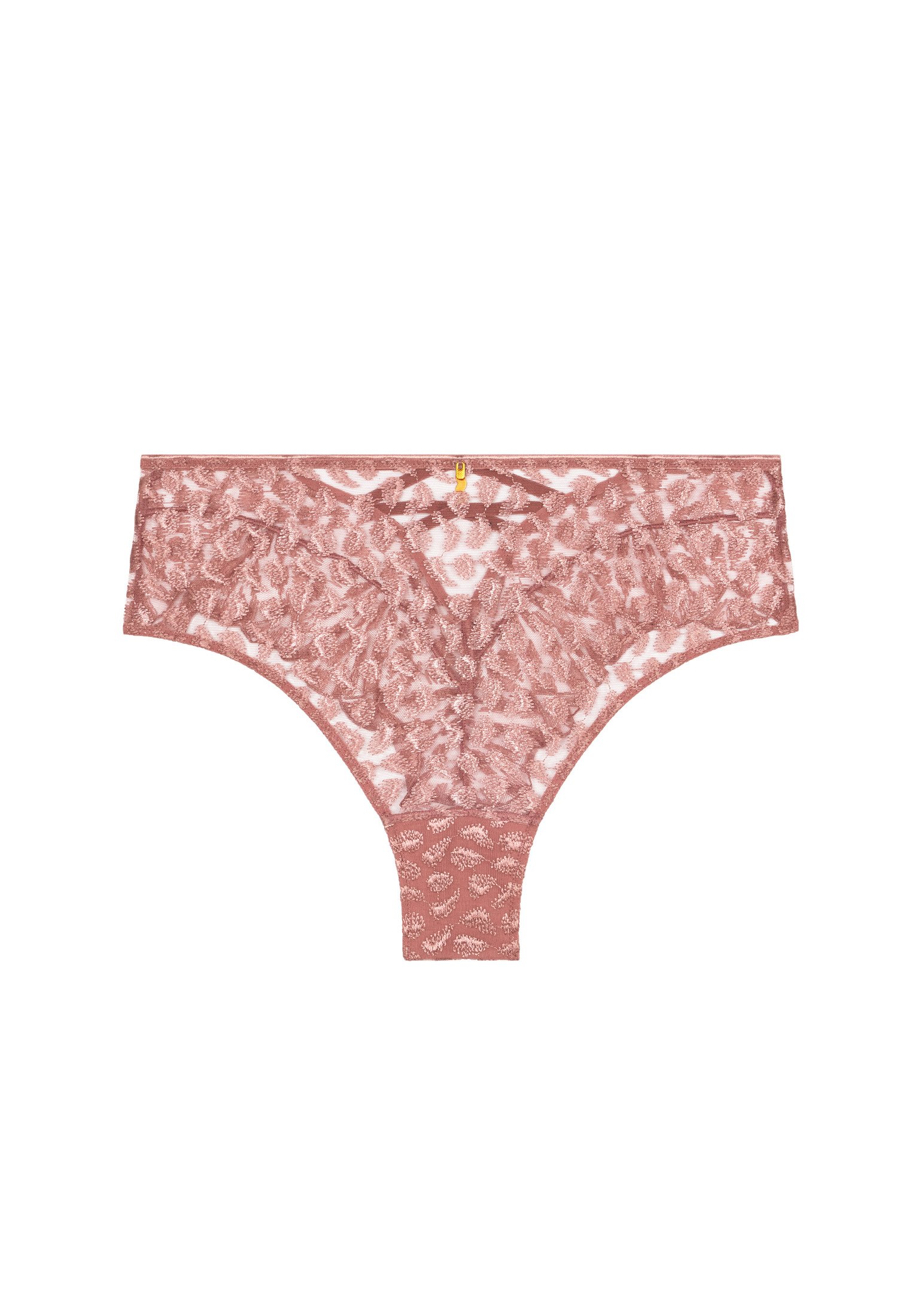 High-waisted lace panties AUBADE Pink