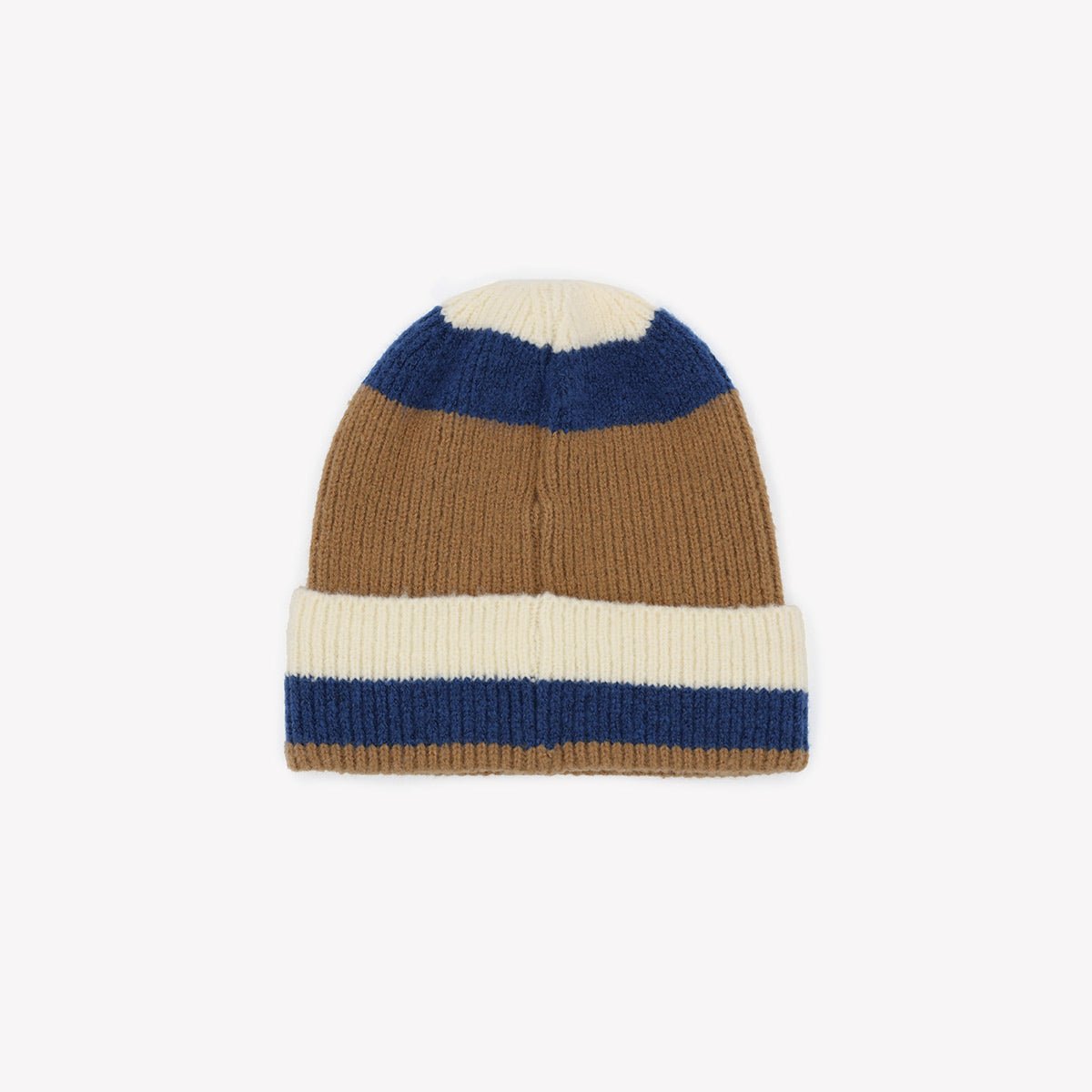Striped reversible beanie SERGE BLANCO Brown